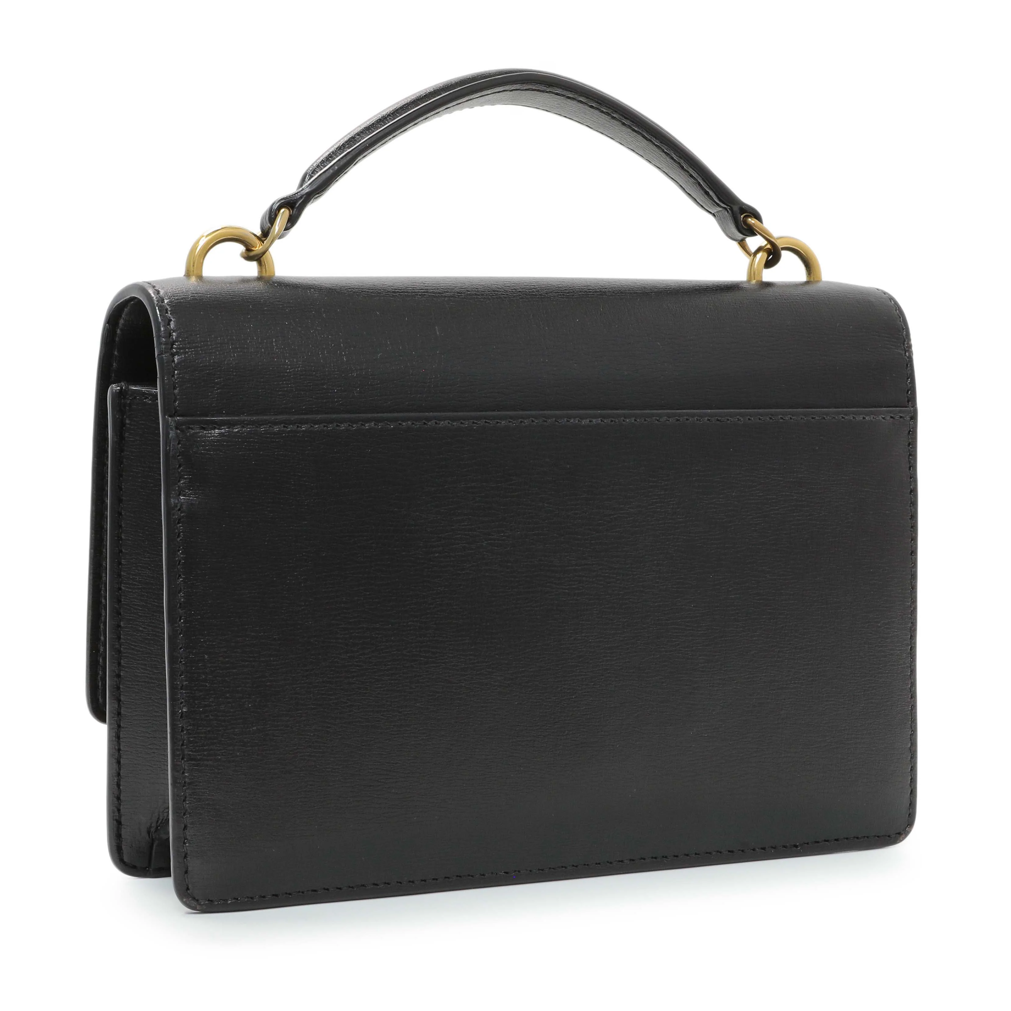 Saint Laurent Black Calfskin Monogram Sunset Chain Wallet - Image 2