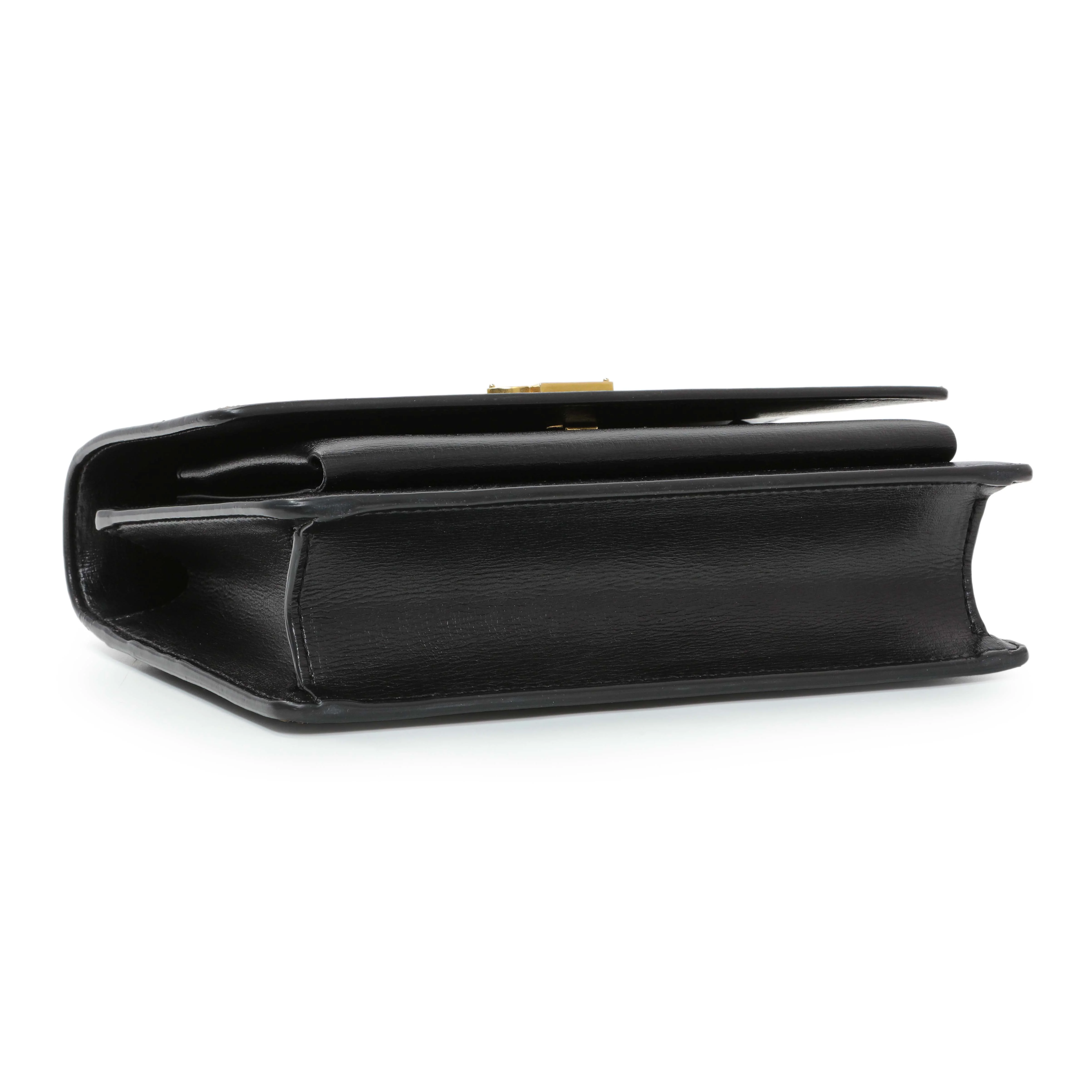 Saint Laurent Black Calfskin Monogram Sunset Chain Wallet - Image 3