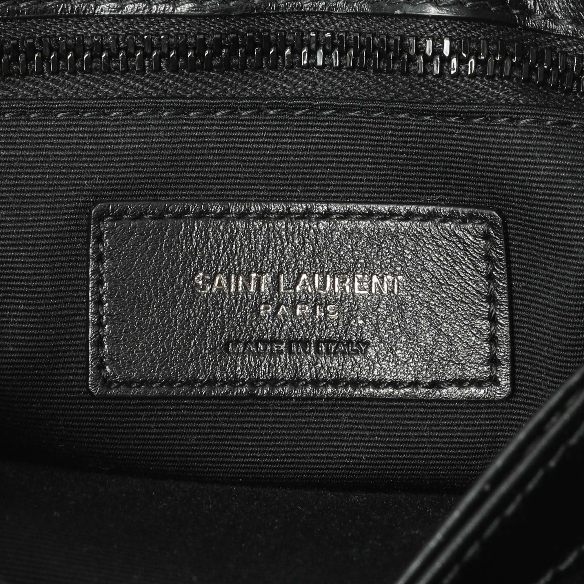 Saint Laurent Black Calfskin Monogram Toy Loulou Crossbody - Image 5
