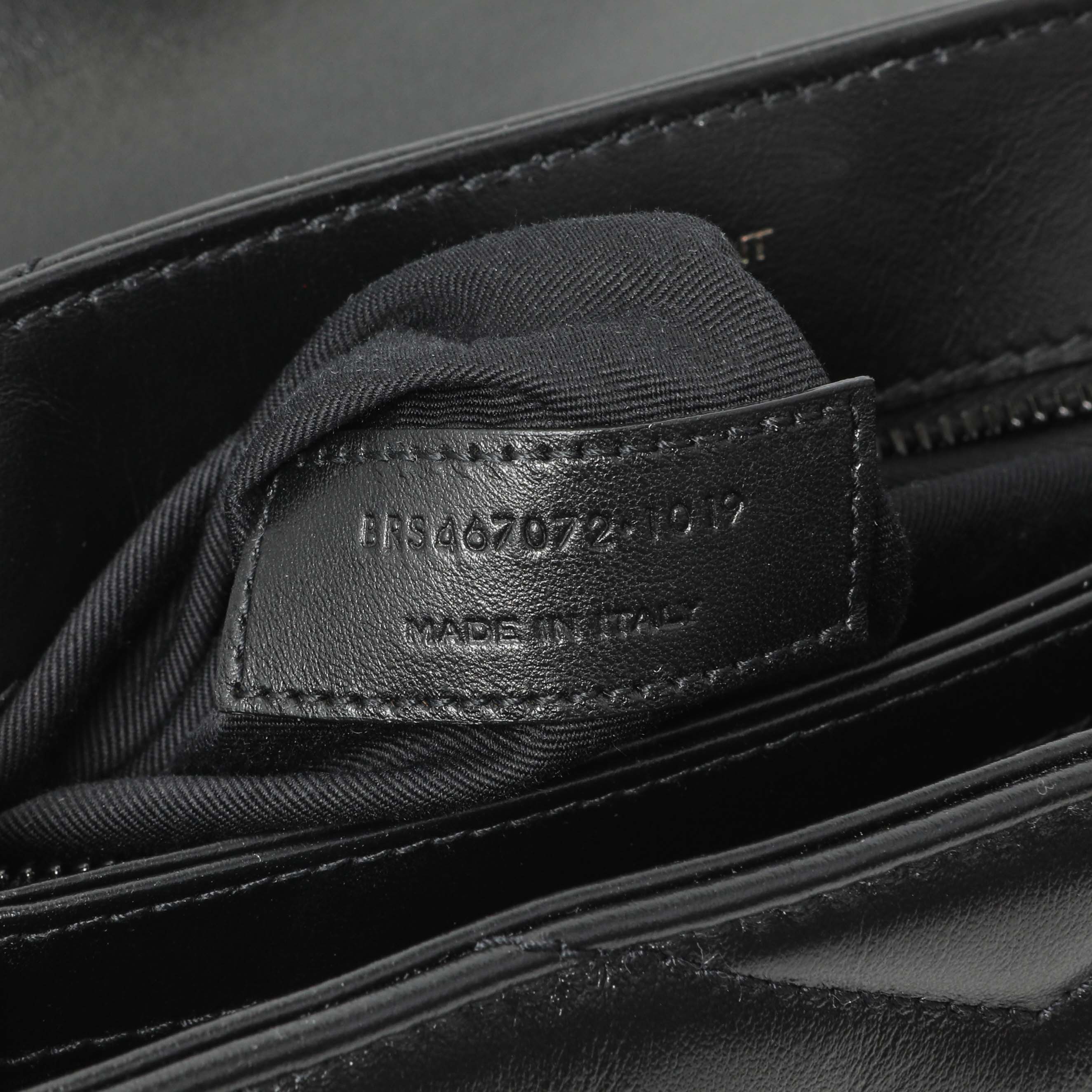 Saint Laurent Black Calfskin Monogram Toy Loulou Crossbody - Image 6