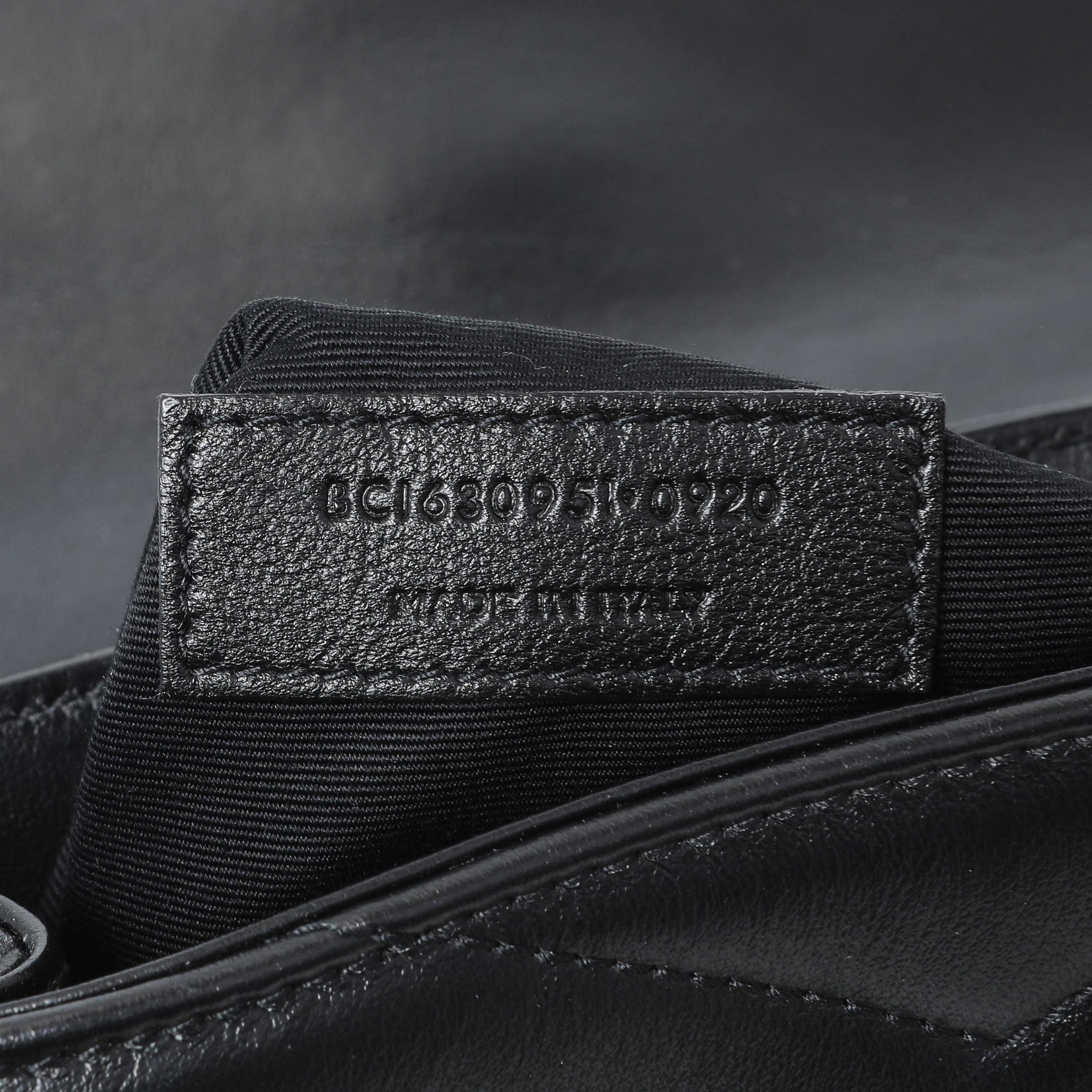 Saint Laurent Black Calfskin Monogram Toy Loulou Crossbody - Image 10