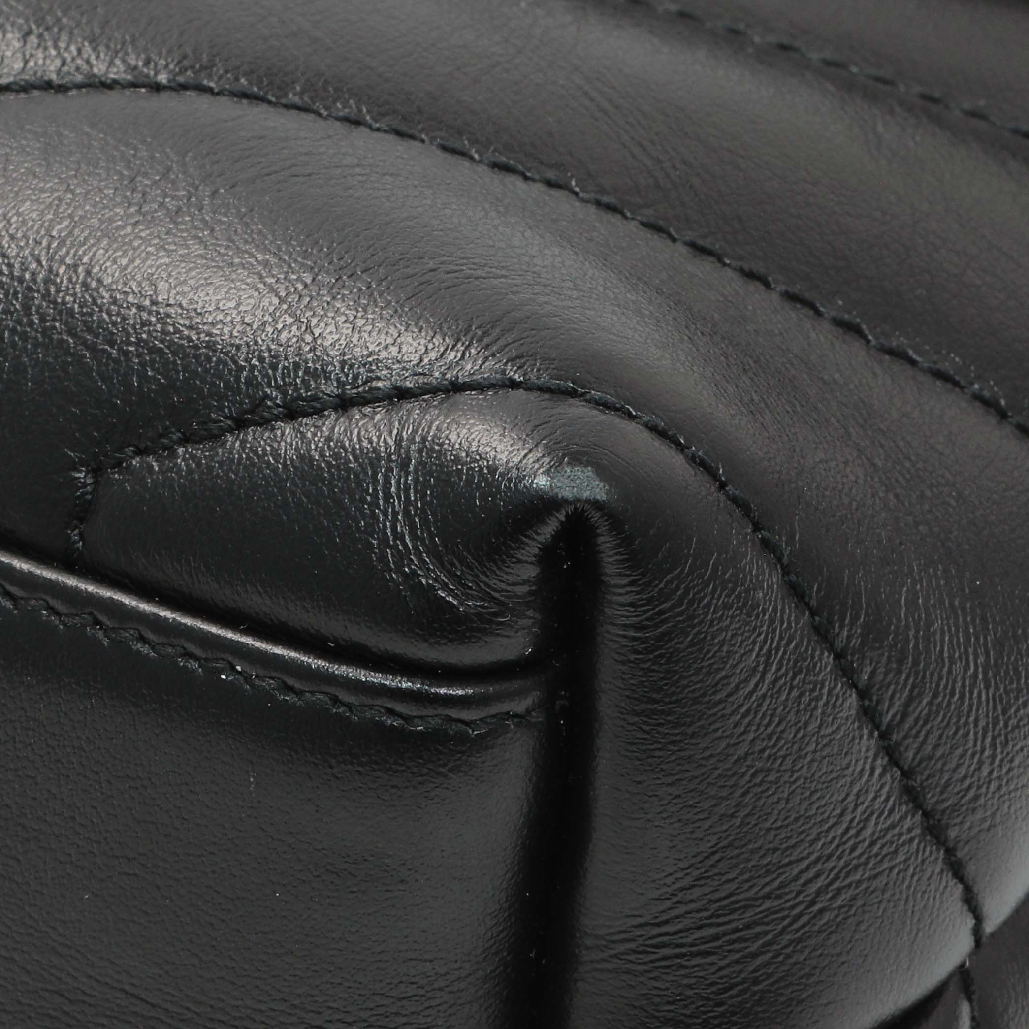 Saint Laurent Black Calfskin Monogram Toy Loulou Crossbody - Image 5