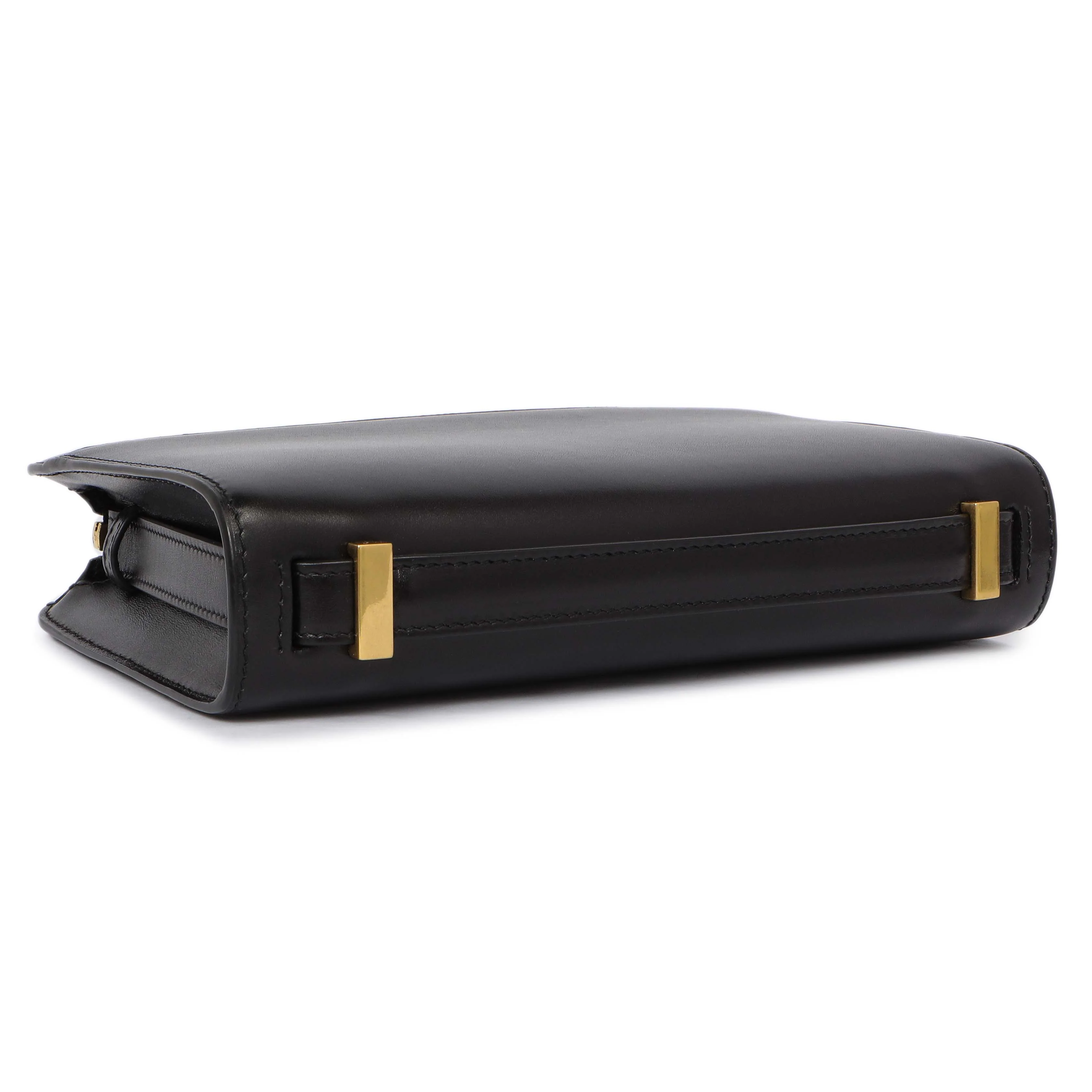 Saint Laurent Black Calfskin Reverse Satchel - Image 3
