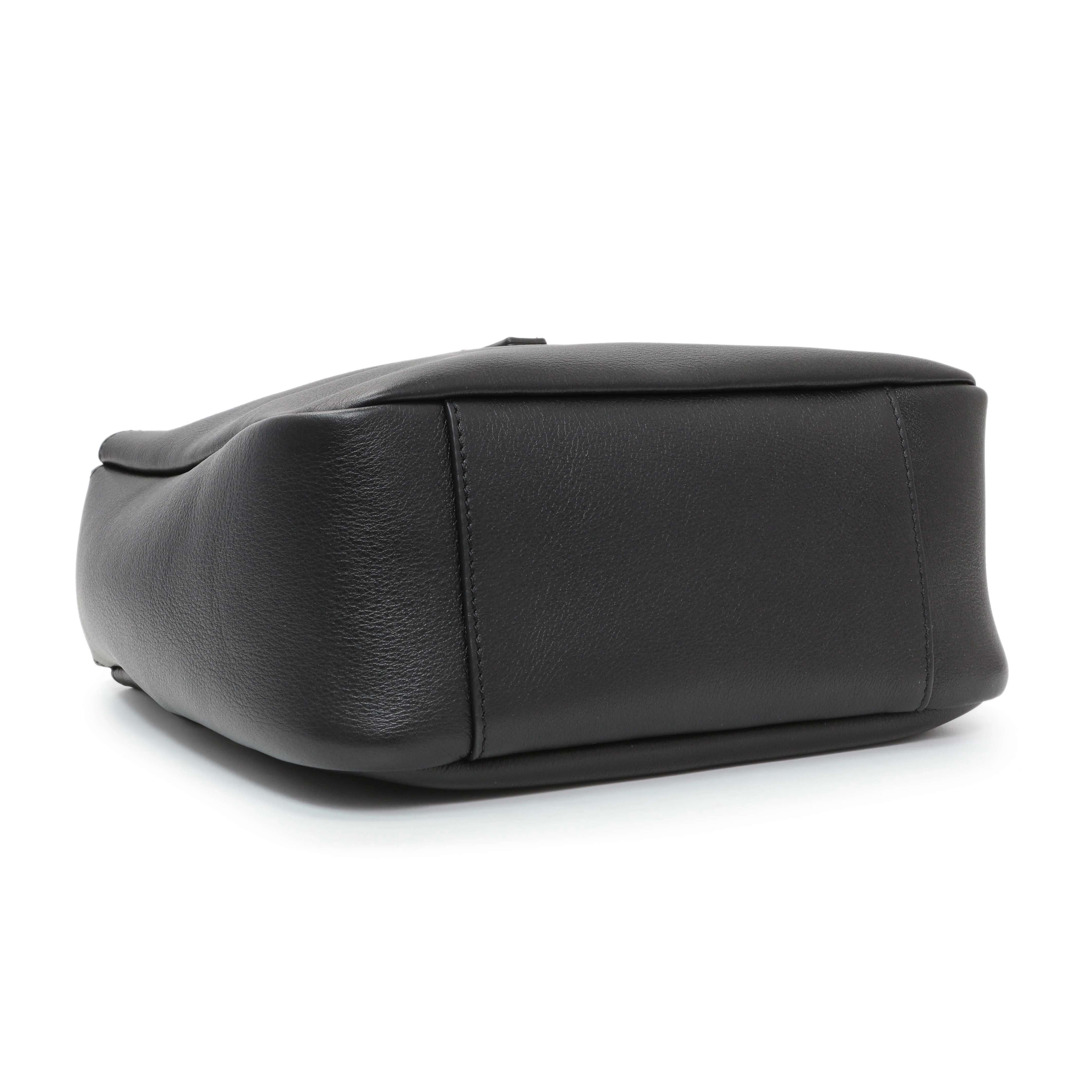 Saint Laurent Black Calfskin Small Le 5 A 7 Soft Hobo - Image 3