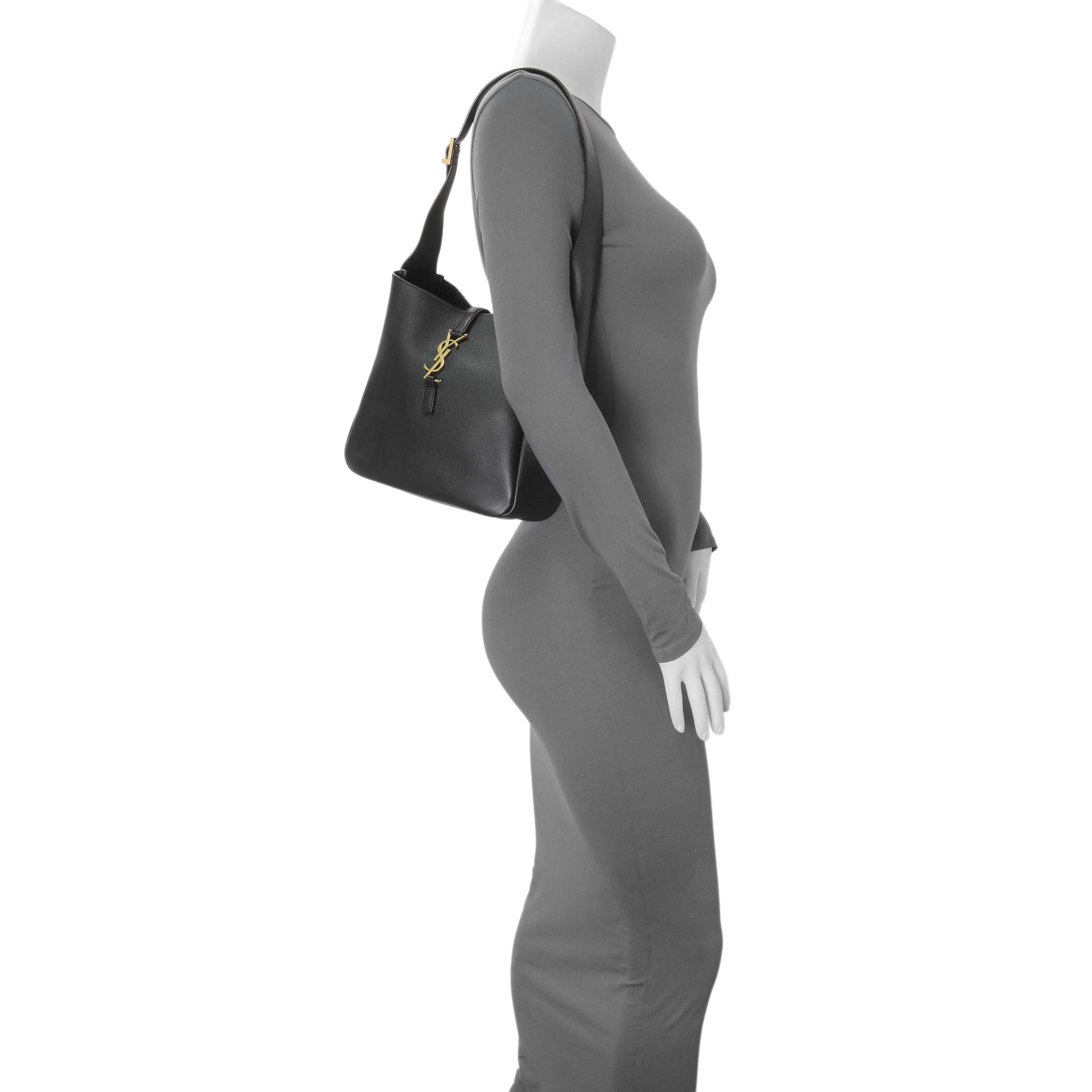 Saint Laurent Black Calfskin Small Le 5 A 7 Soft Hobo - Image 7