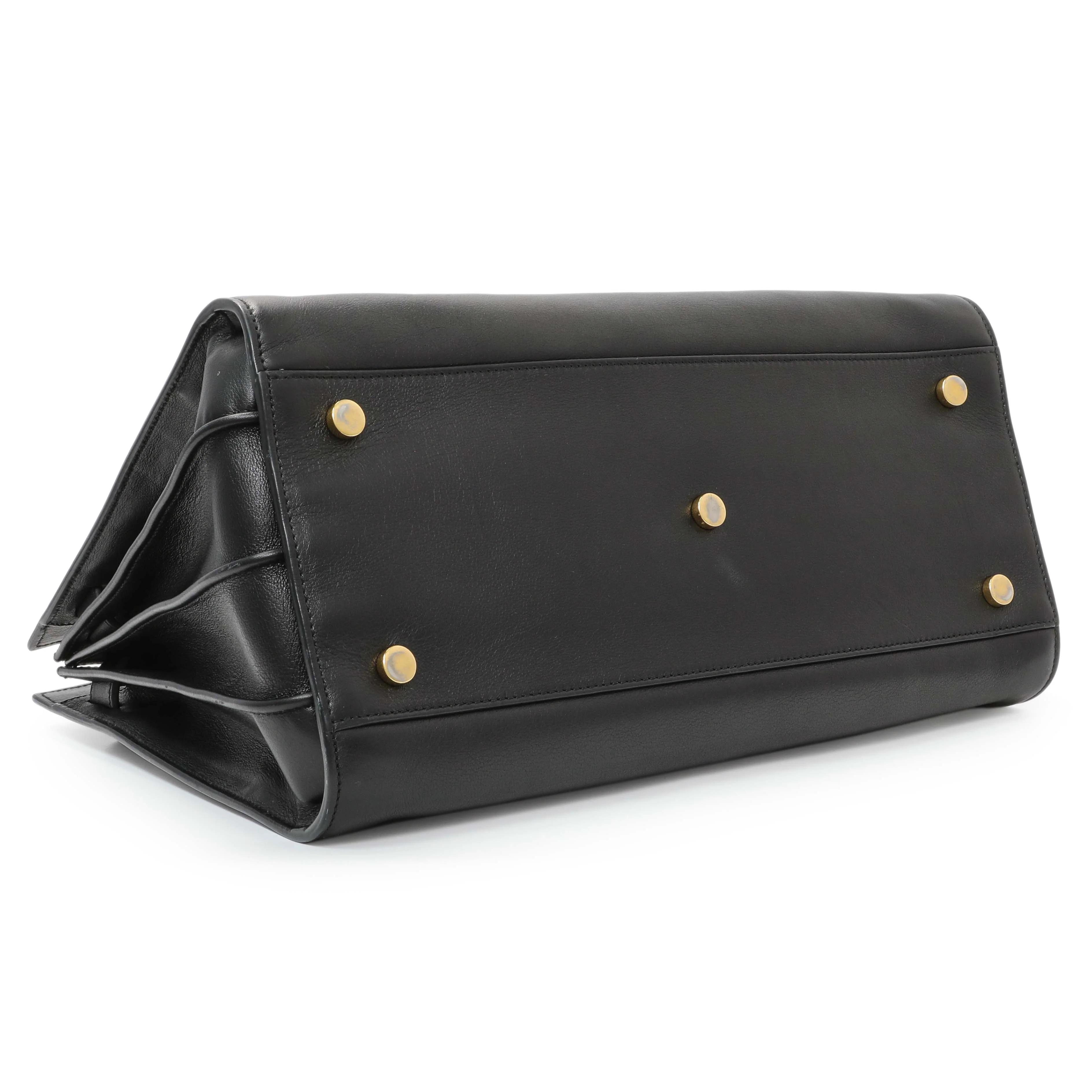 Saint Laurent Black Calfskin Small Sac De Jour - Image 3