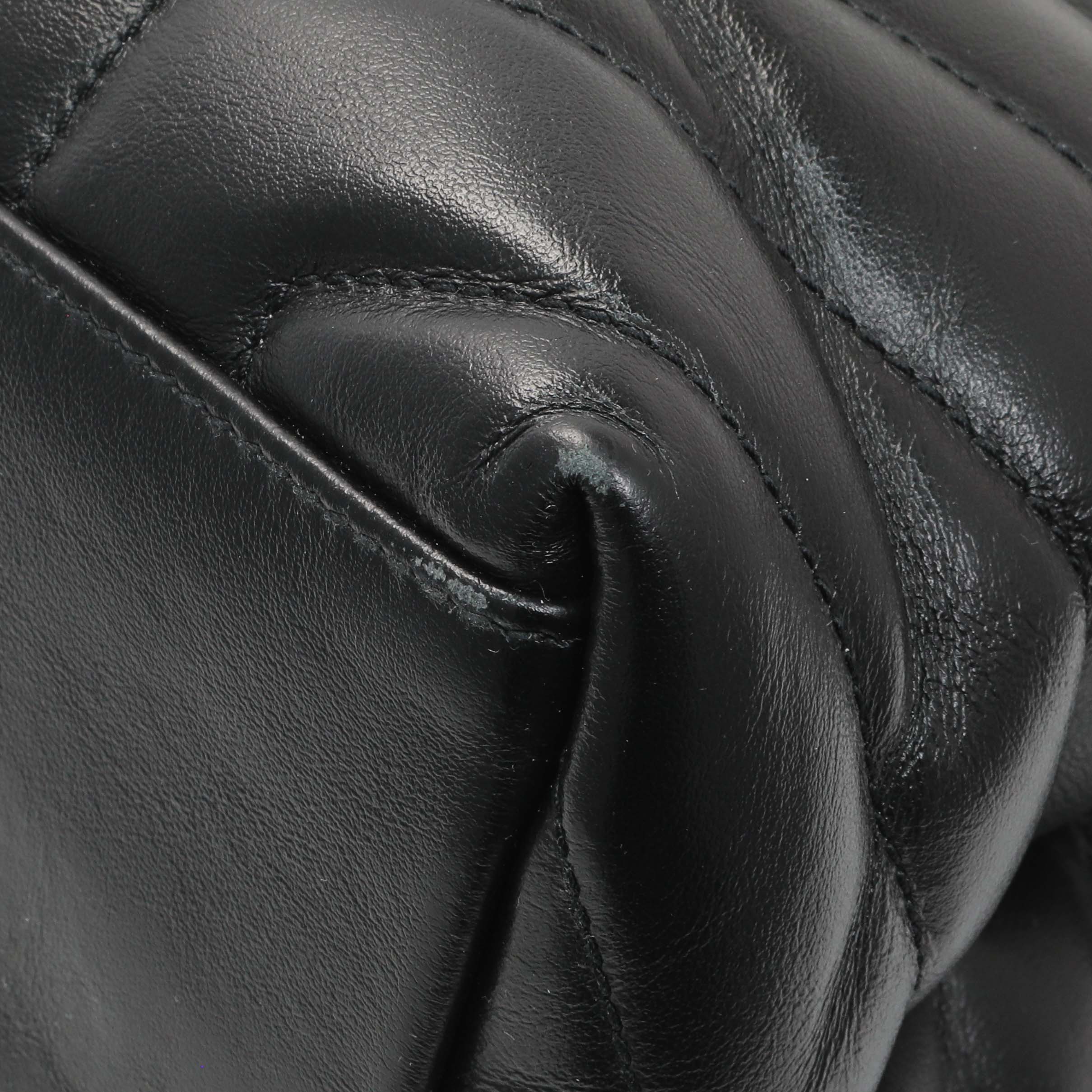 Saint Laurent Black Calfskin Y Quilted Monogram Medium Loulou Chain Satchel - Image 5
