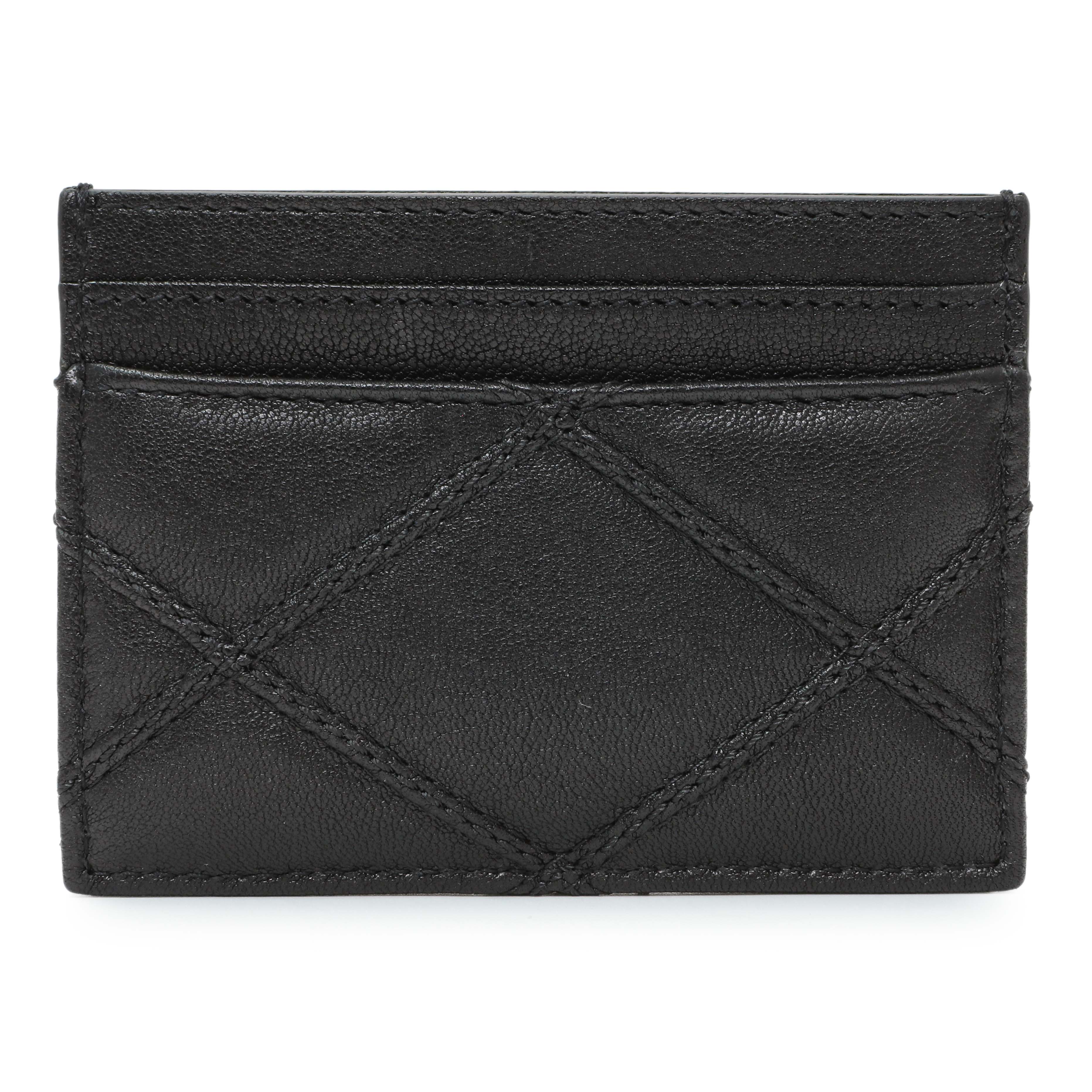 Saint Laurent Black Goatskin Credit Card Case - Image 2