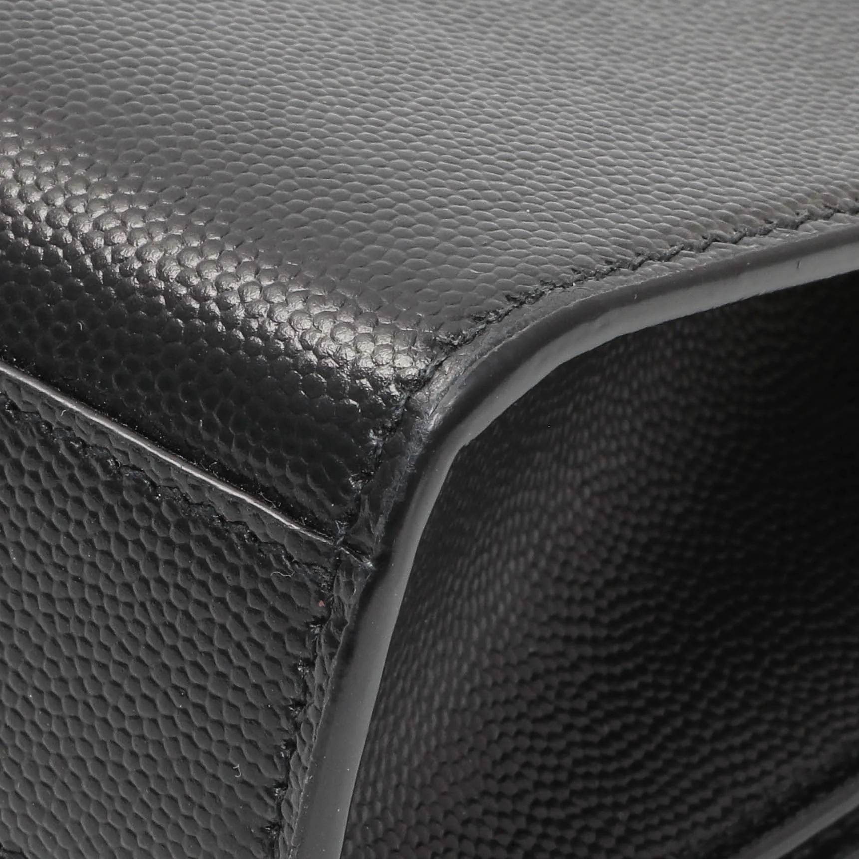 Saint Laurent Black Grain De Poudre Medium Monogram Kate Satchel - Image 7