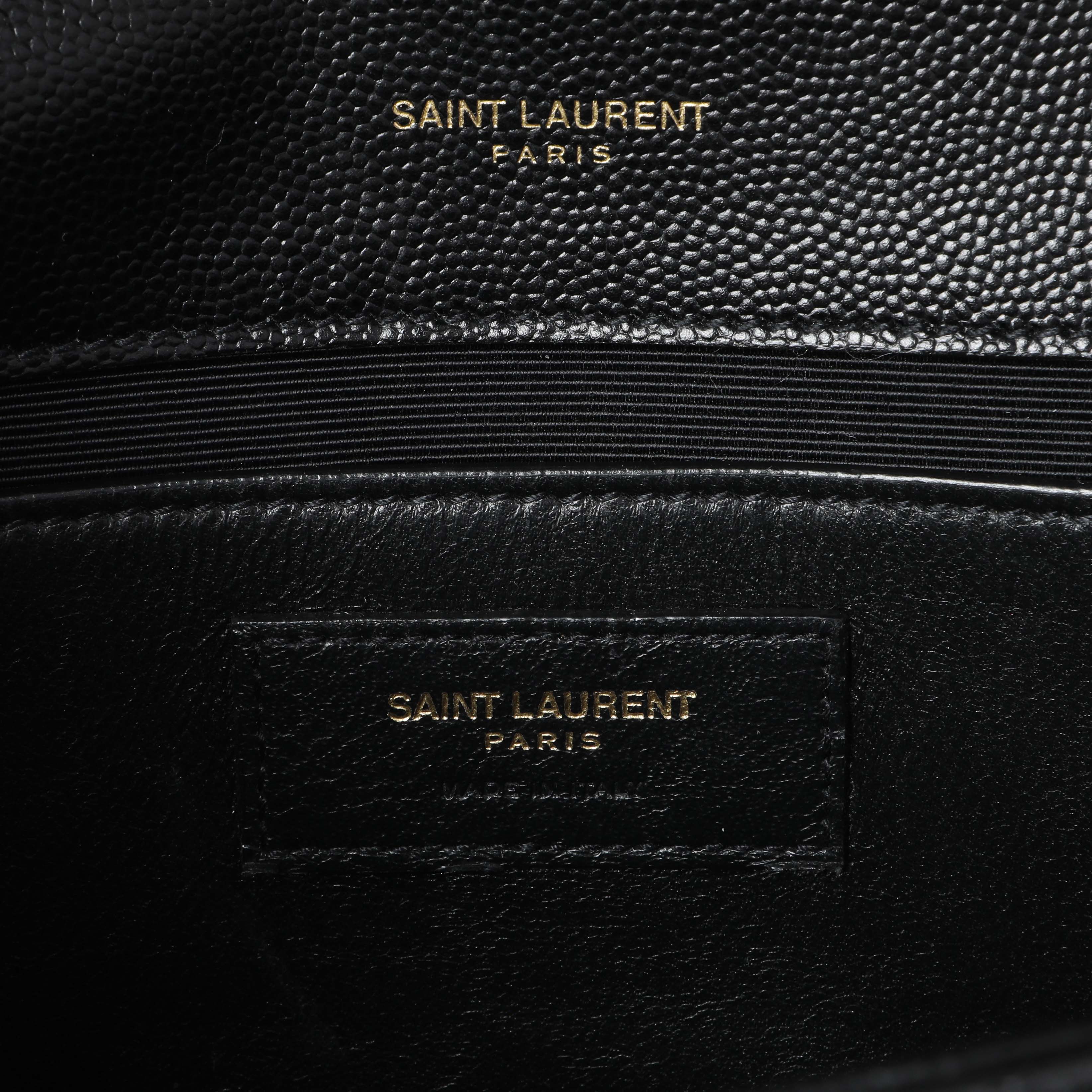Saint Laurent Black Grain De Poudre Medium Monogram Kate Satchel - Image 9