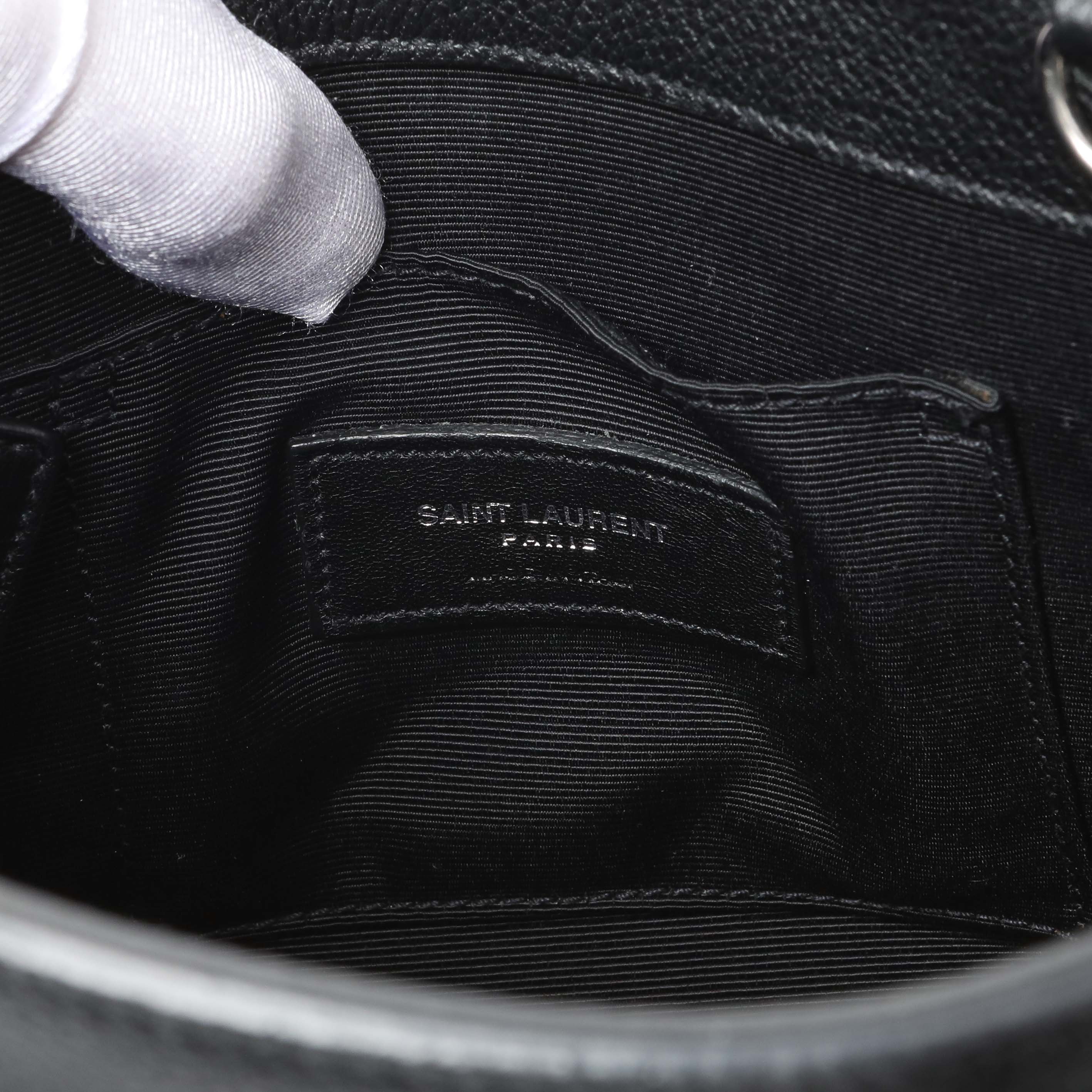 Saint Laurent Black Grained Calfskin Nano Sac De Jour - Image 9