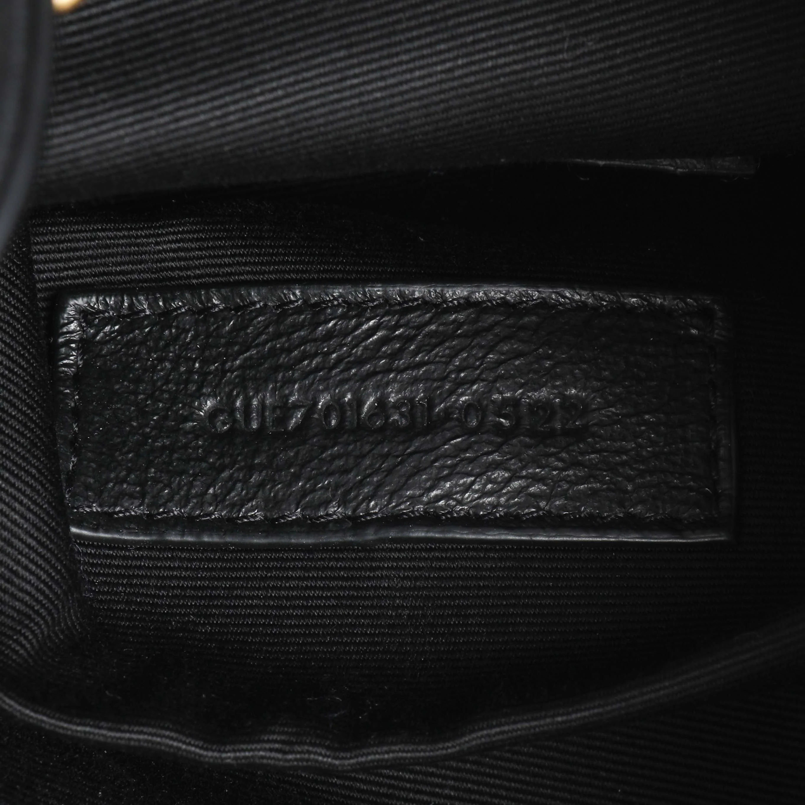 Saint Laurent Black Lambskin Matelasse Monogram Joe Nano Bucket Bag - Image 6