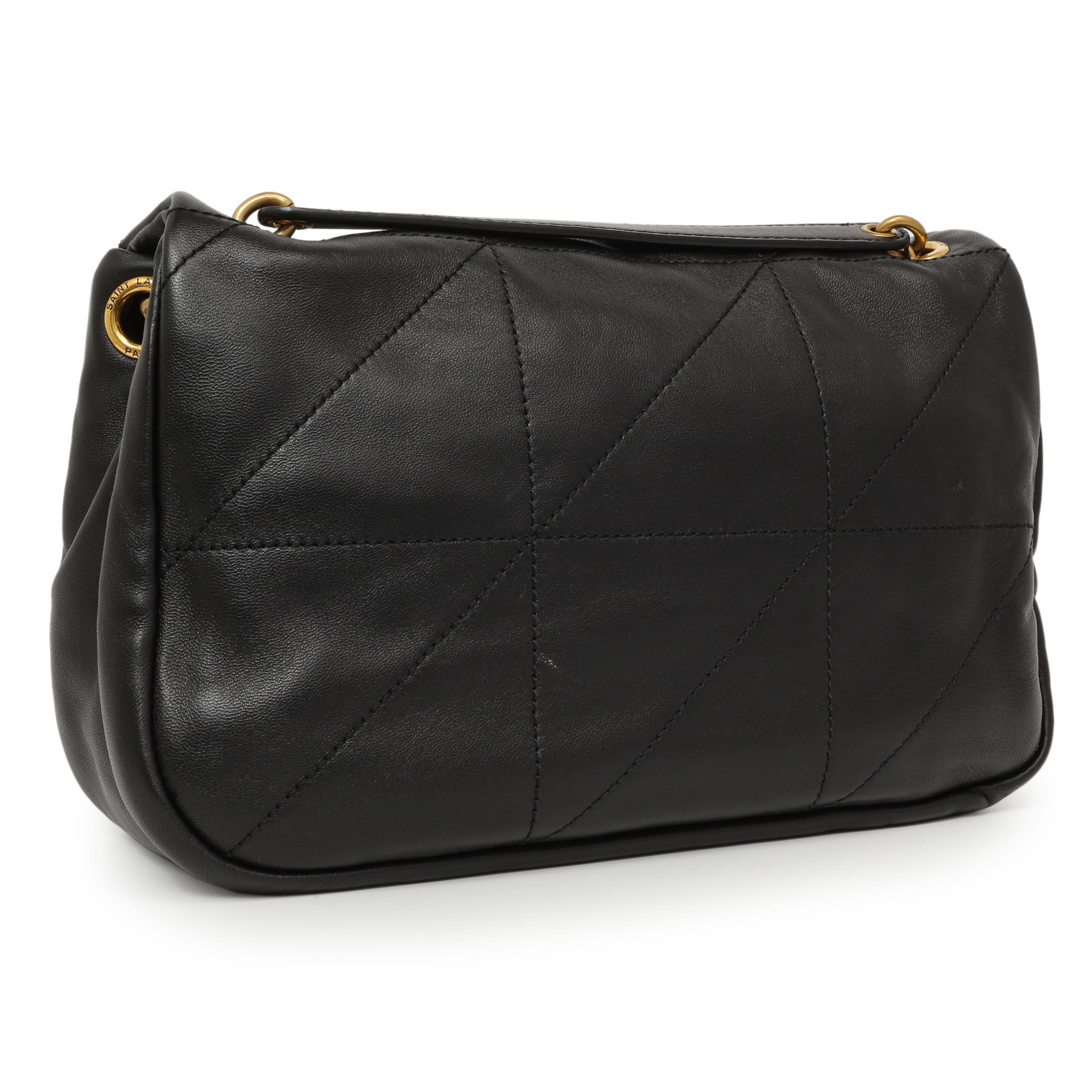 Saint Laurent Black Lambskin Matelasse Monogram Small Jamie 4.3 - Image 2