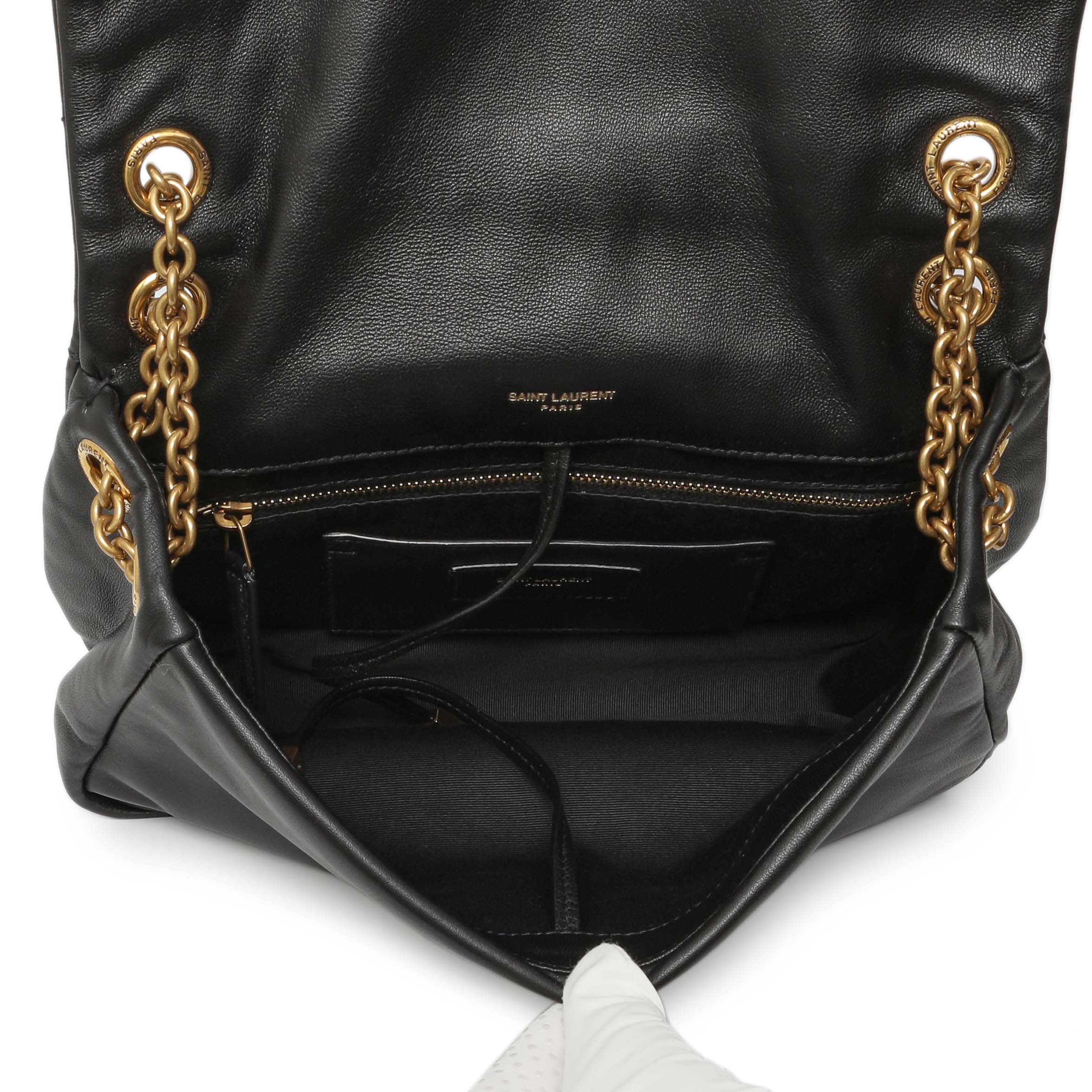 Saint Laurent Black Lambskin Matelasse Monogram Small Jamie 4.3 - Image 4
