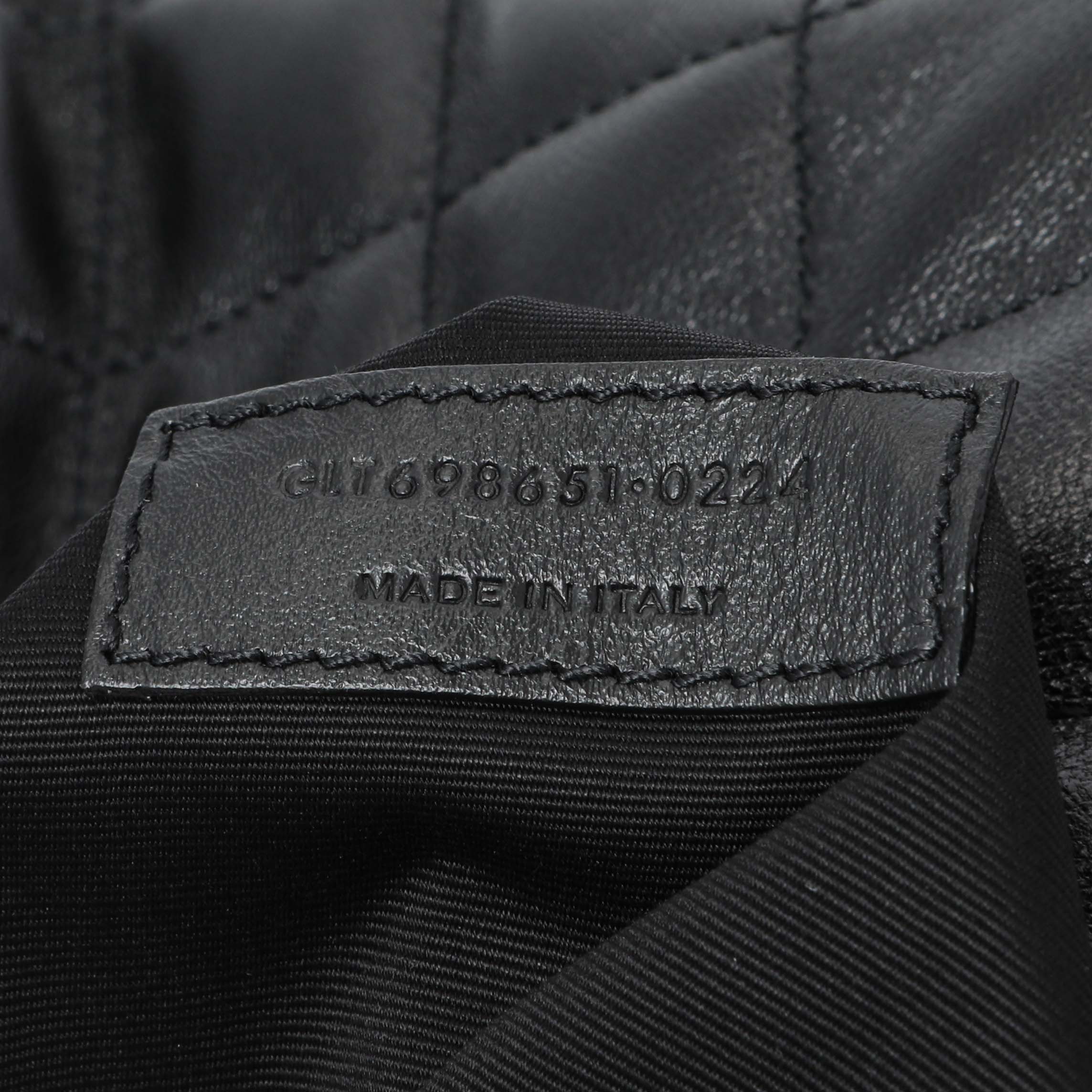 Saint Laurent Black Lambskin Quilted Maxi Icare Shopping Tote - Image 6