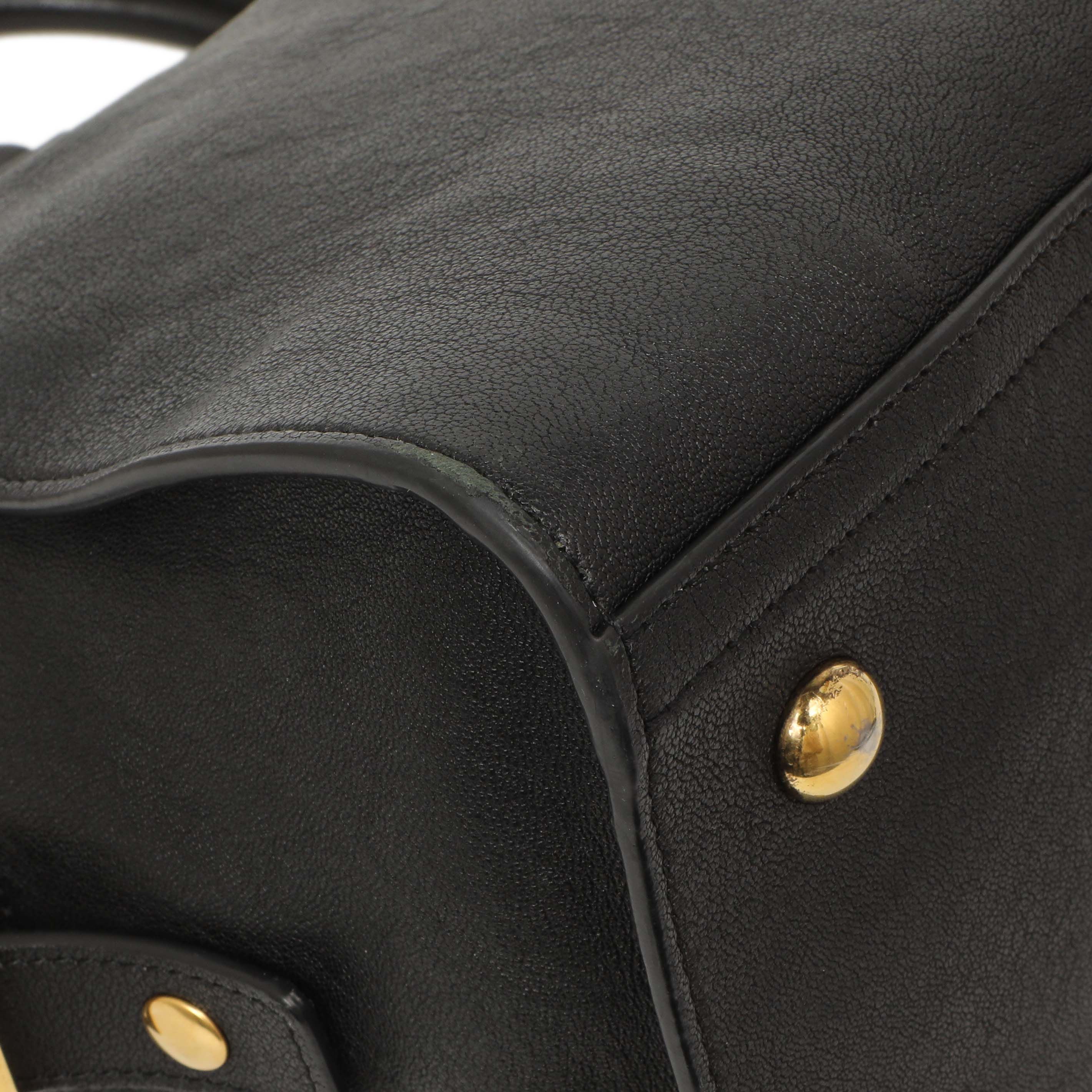 Saint Laurent Black Sheepskin Small Cabas Chyc - Image 4