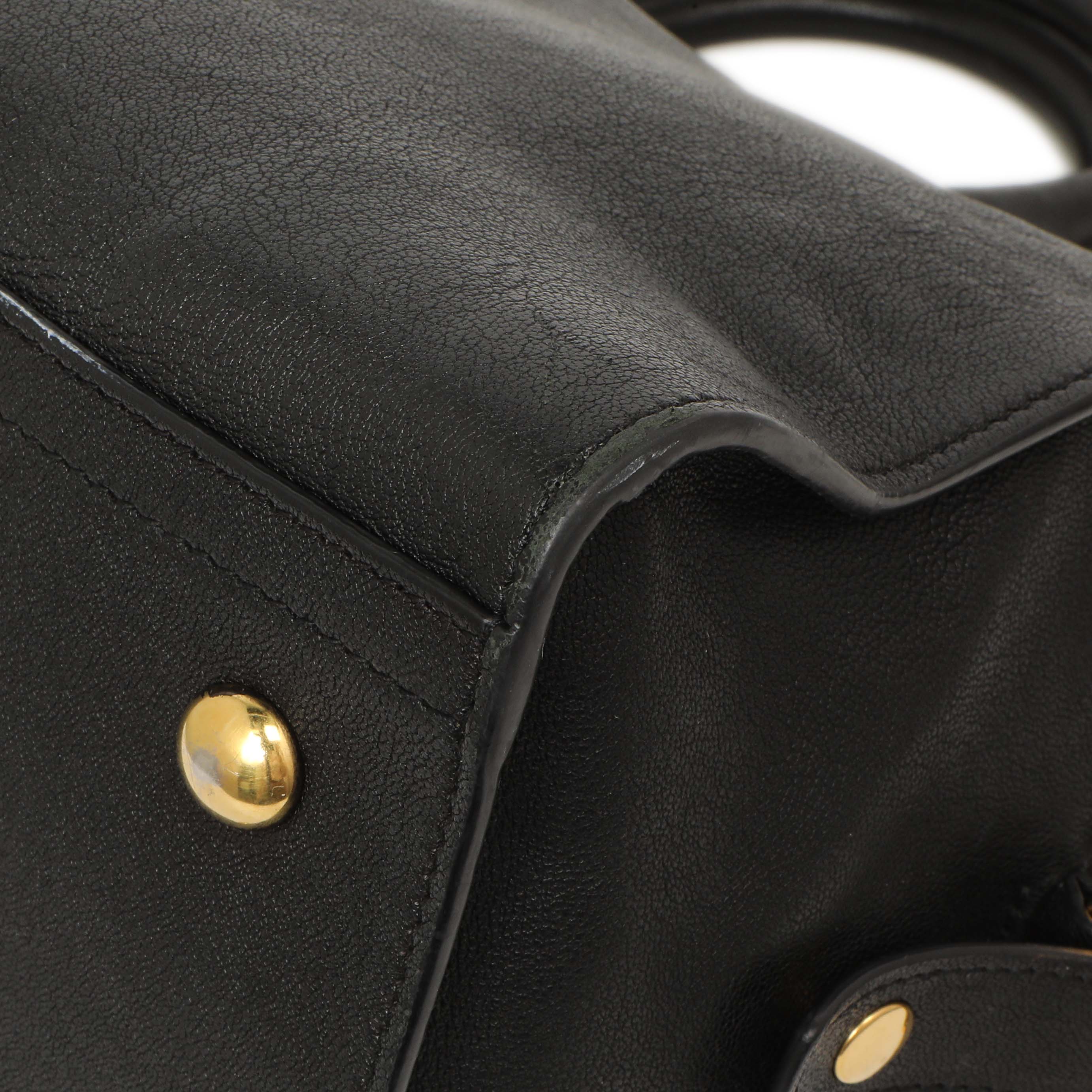 Saint Laurent Black Sheepskin Small Cabas Chyc - Image 5