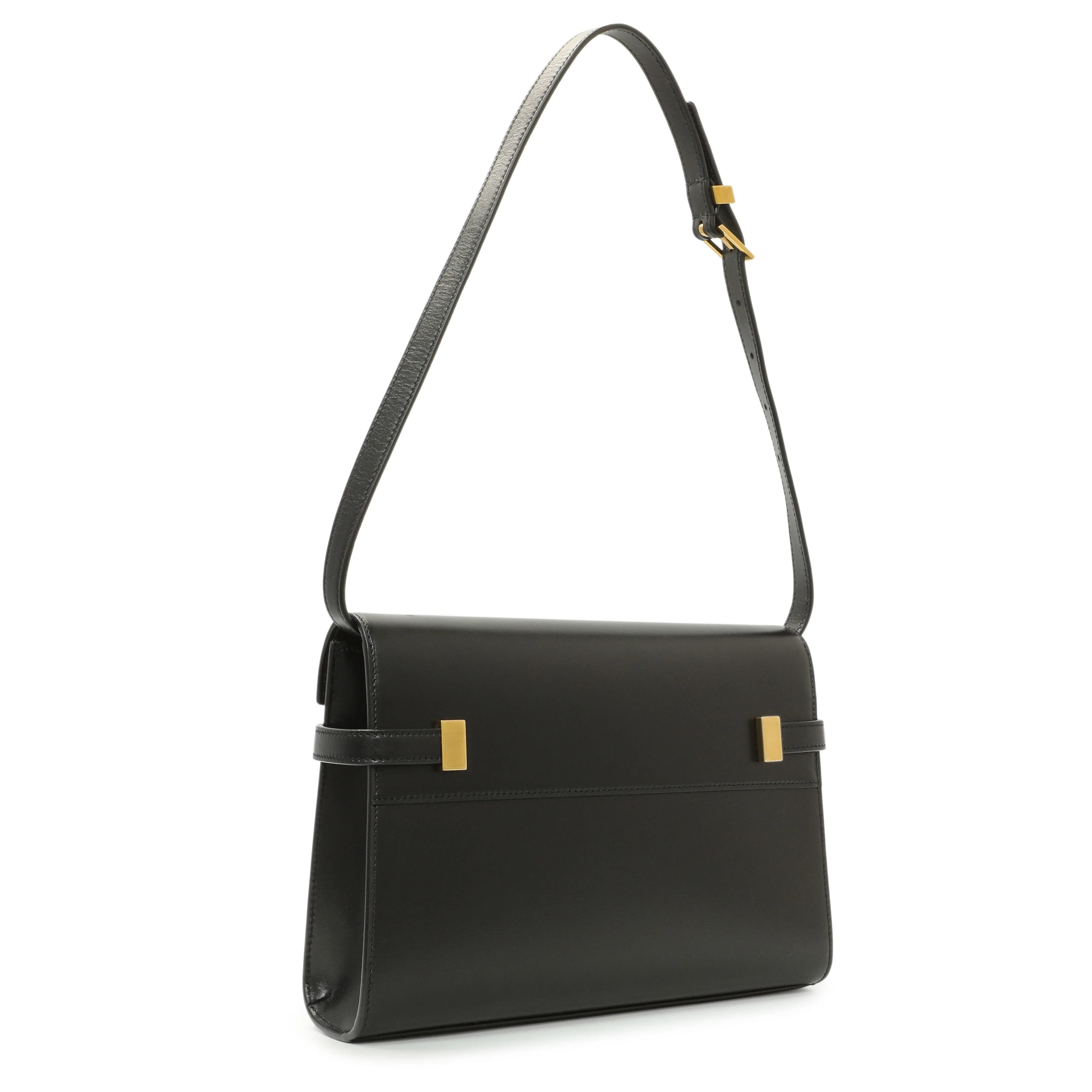 Saint Laurent Black Smooth Calfskin Manhattan Shoulder Bag - Image 2