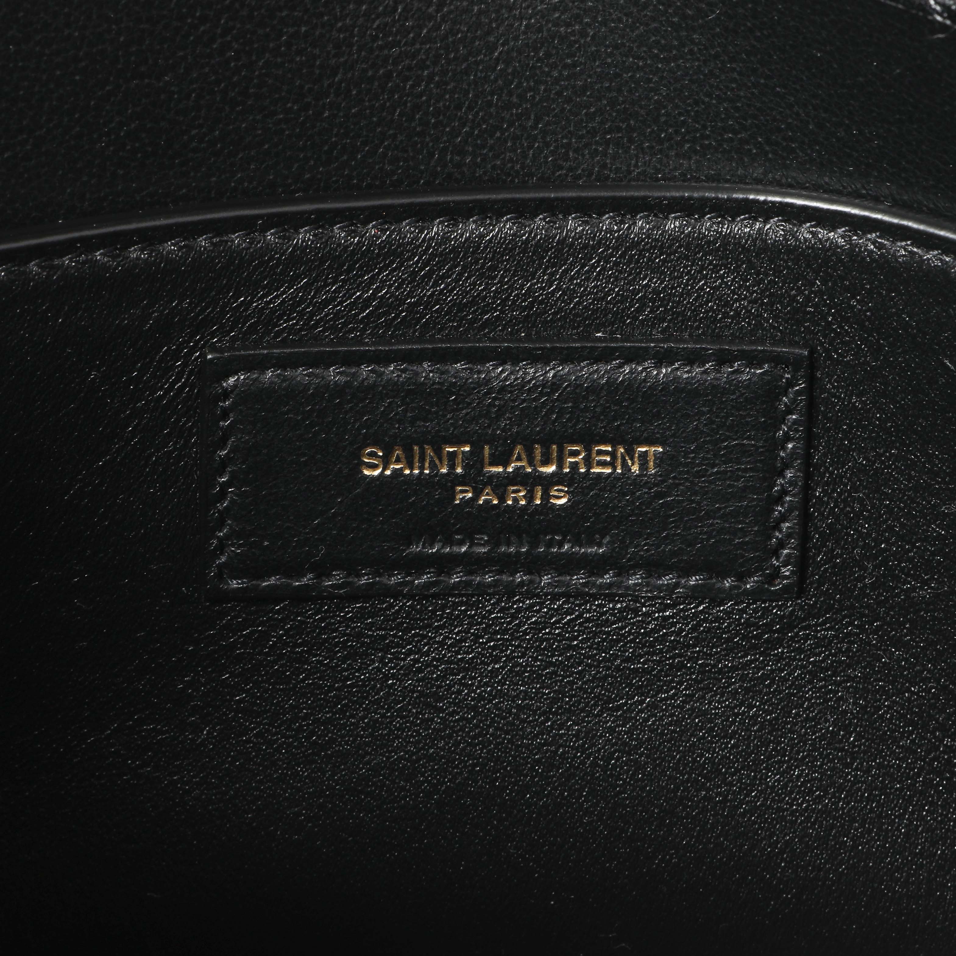 Saint Laurent Black Smooth Calfskin Manhattan Shoulder Bag - Image 5