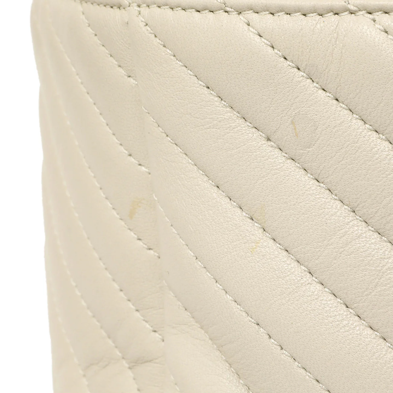 Saint Laurent Cream Lambskin Matelasse Monogram Joe Backpack - Image 15