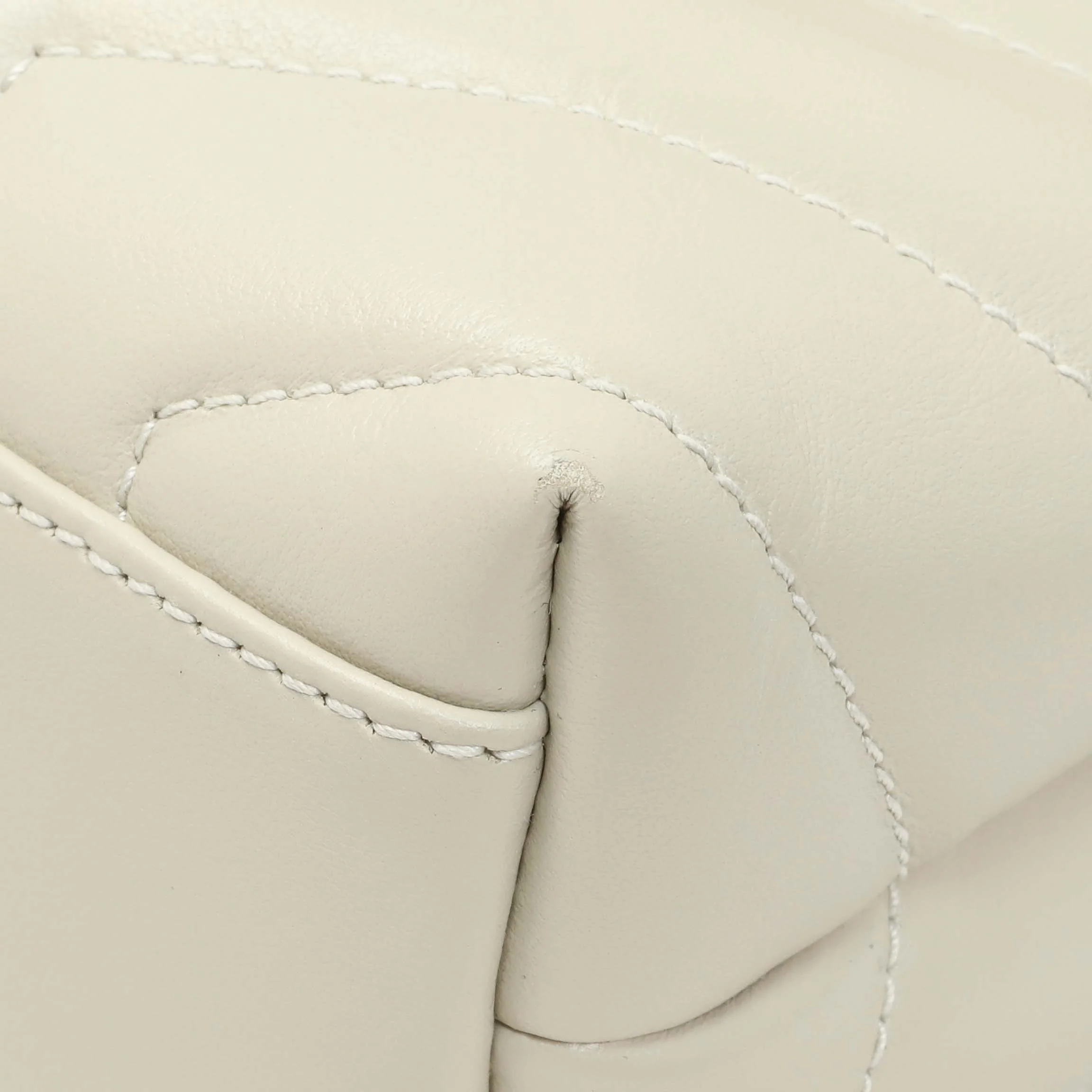 Saint Laurent Crema Calfskin Monogram Toy Loulou Crossbody - Image 5