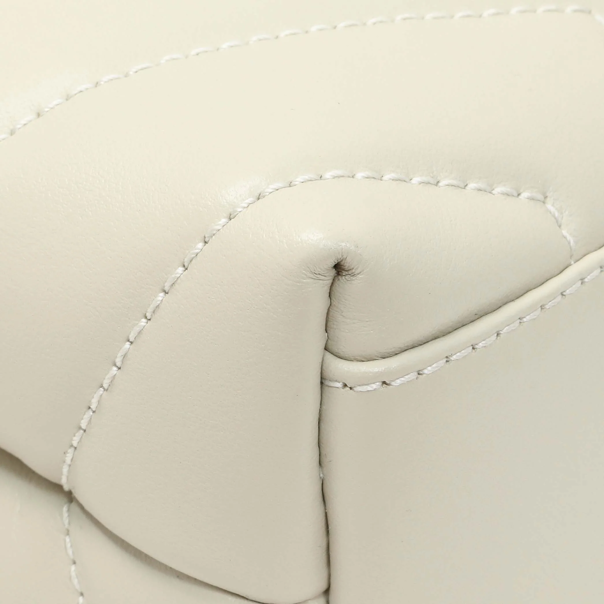 Saint Laurent Crema Calfskin Monogram Toy Loulou Crossbody - Image 6