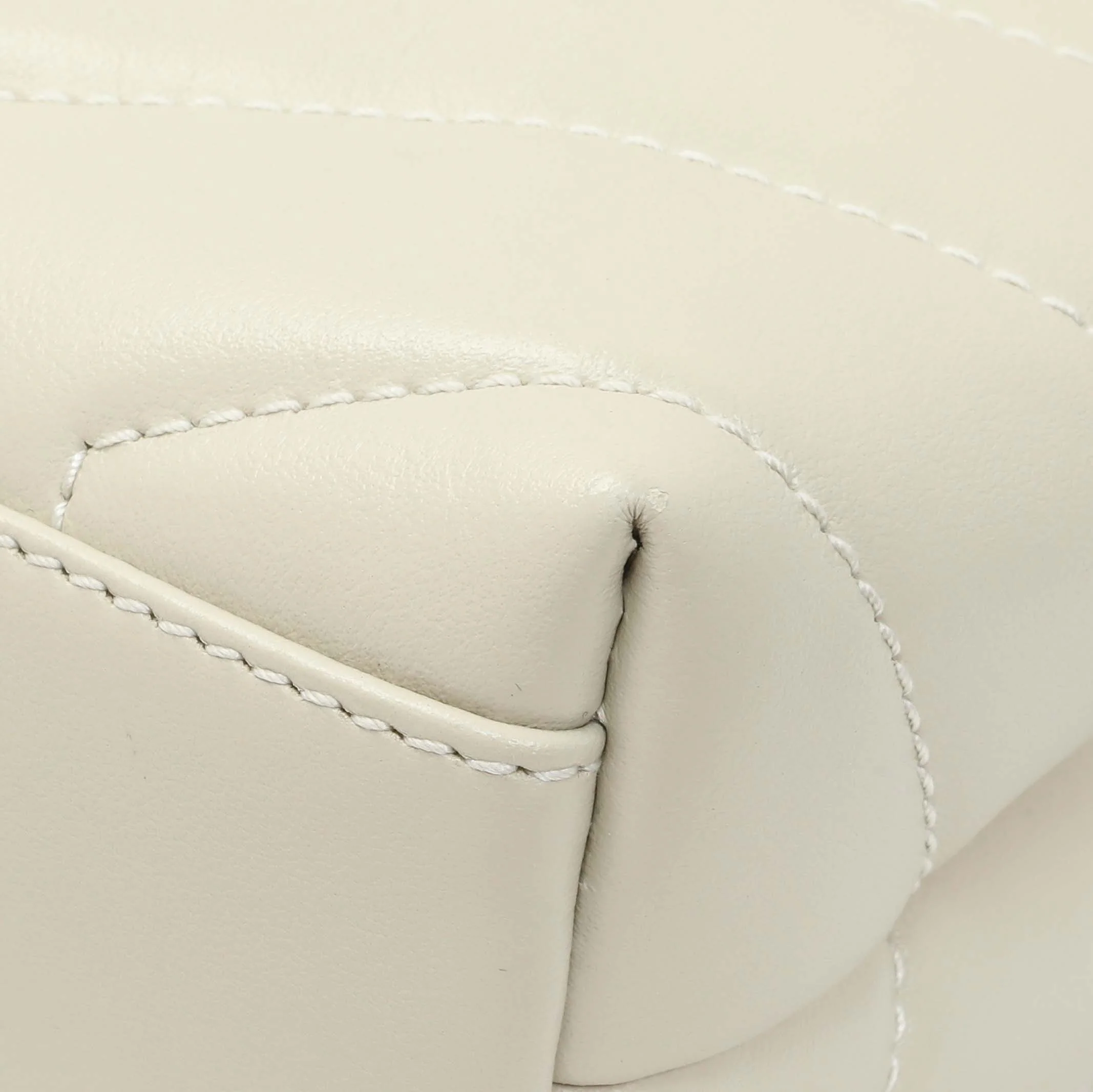 Saint Laurent Crema Calfskin Monogram Toy Loulou Crossbody - Image 7