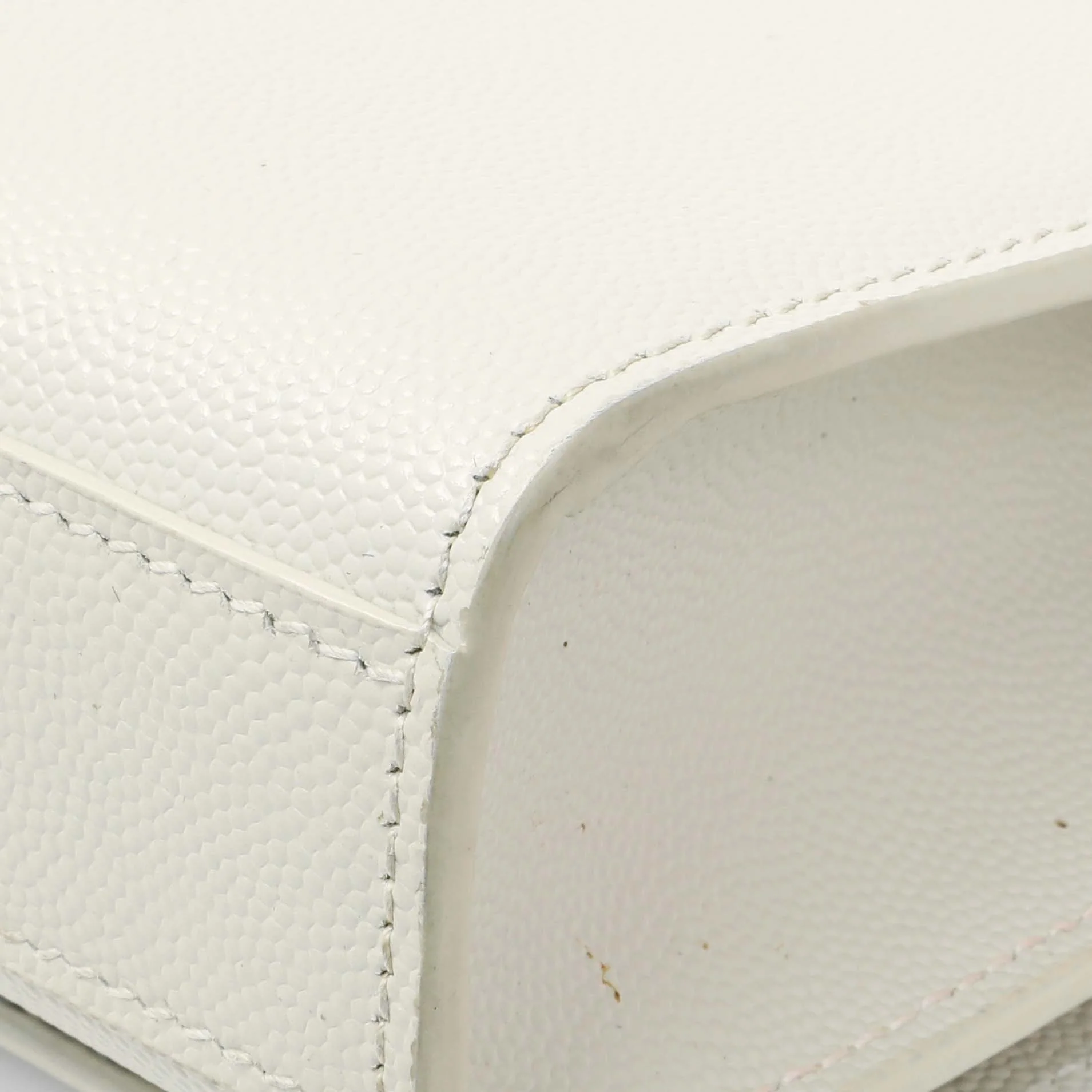 Saint Laurent Crema Soft Grain De Poudre Small Classic Monogram Kate Tassel Satchel - Image 7