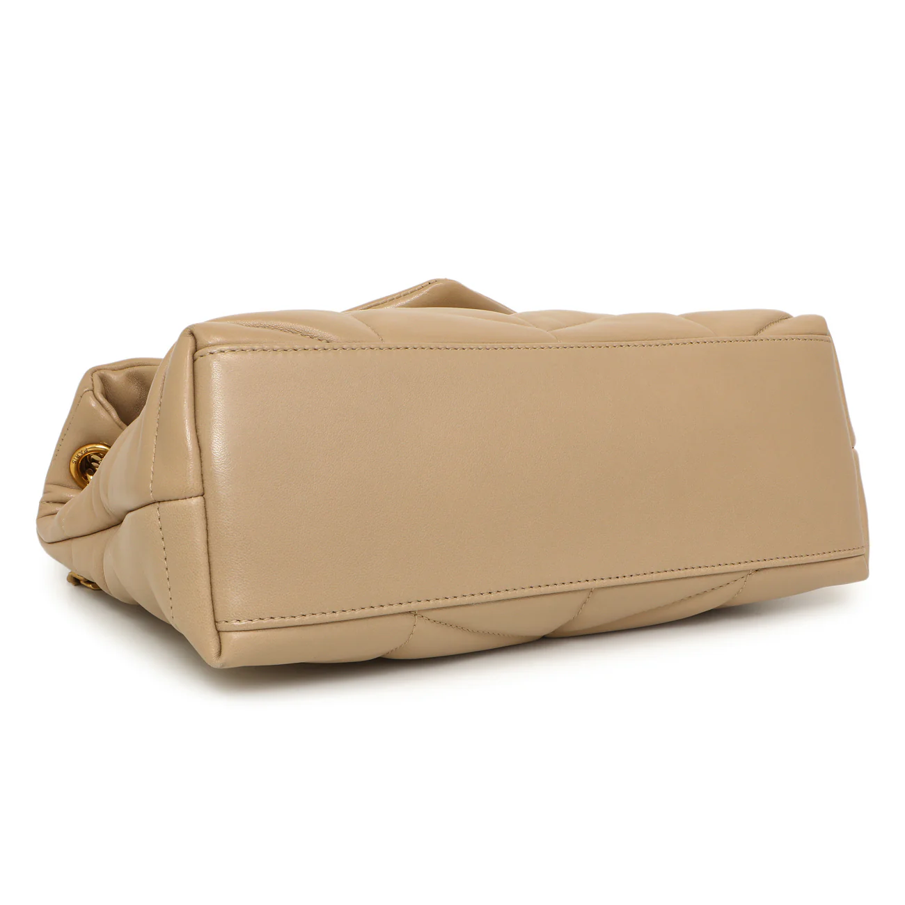 Saint Laurent Dark Beige Lambskin Small Loulou Puffer - Image 3