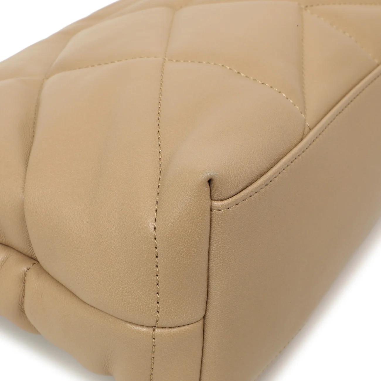 Saint Laurent Dark Beige Lambskin Small Loulou Puffer - Image 7