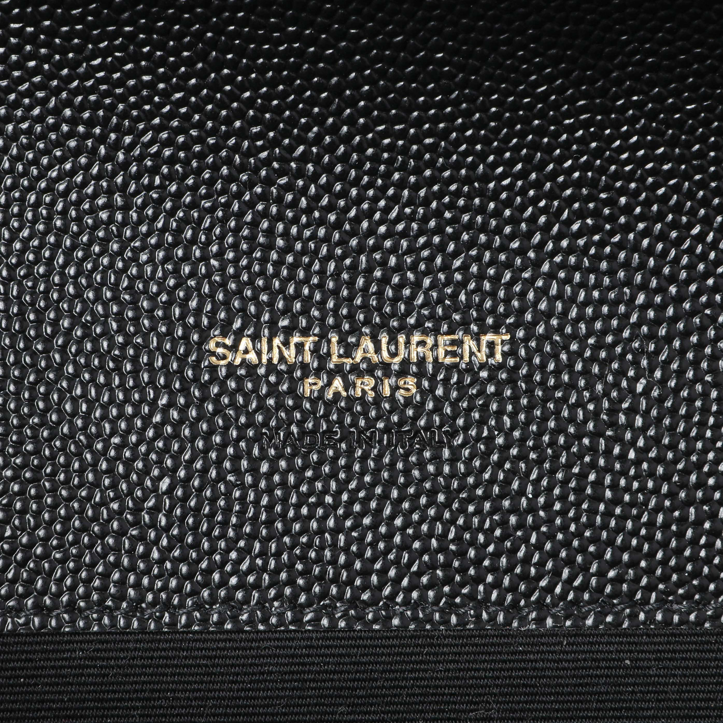 Saint Laurent Grain De Poudre Matelasse Chevron Monogram Envelope Clutch - Image 5