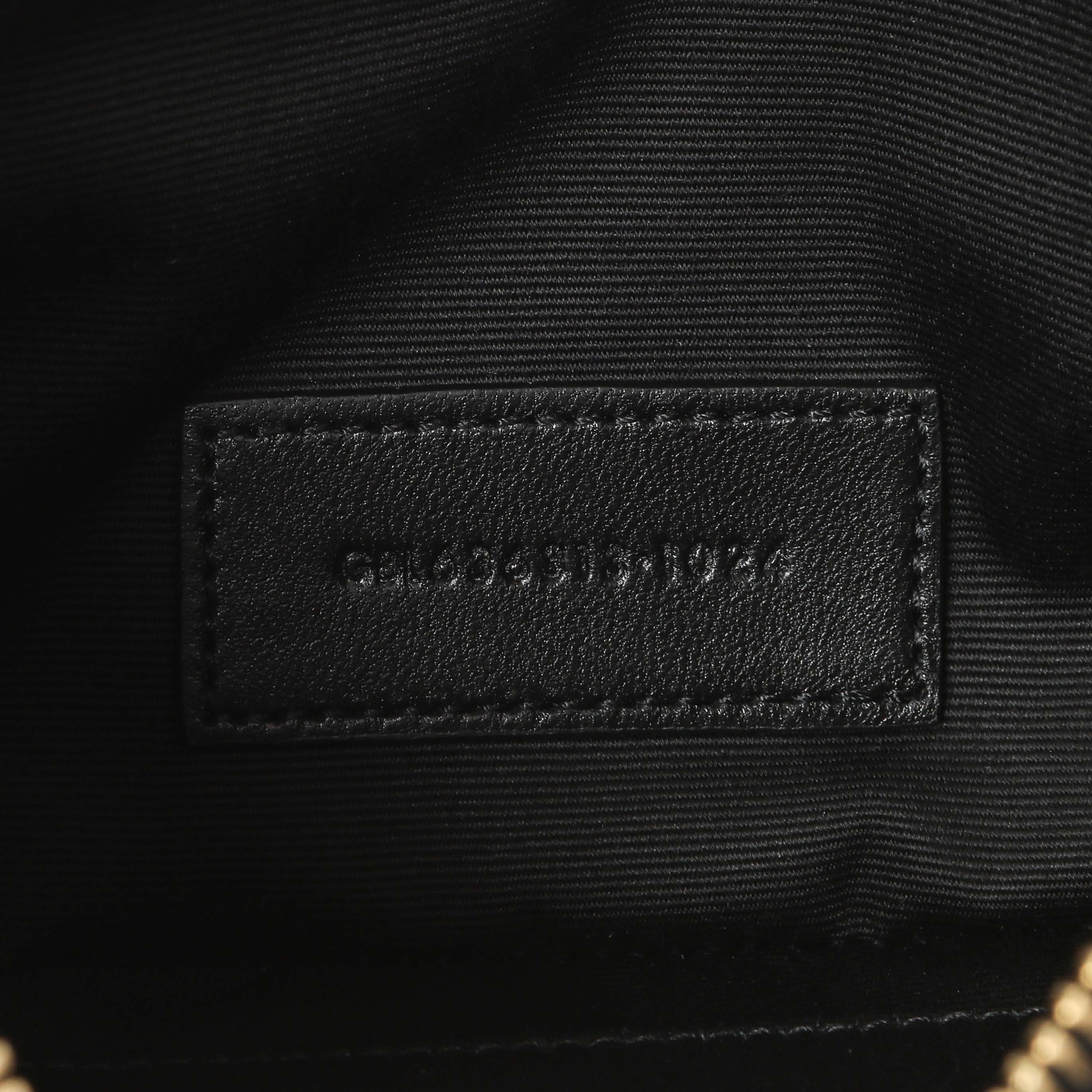 Saint Laurent Grain De Poudre Matelasse Chevron Monogram Large Bill Pouch - Image 6