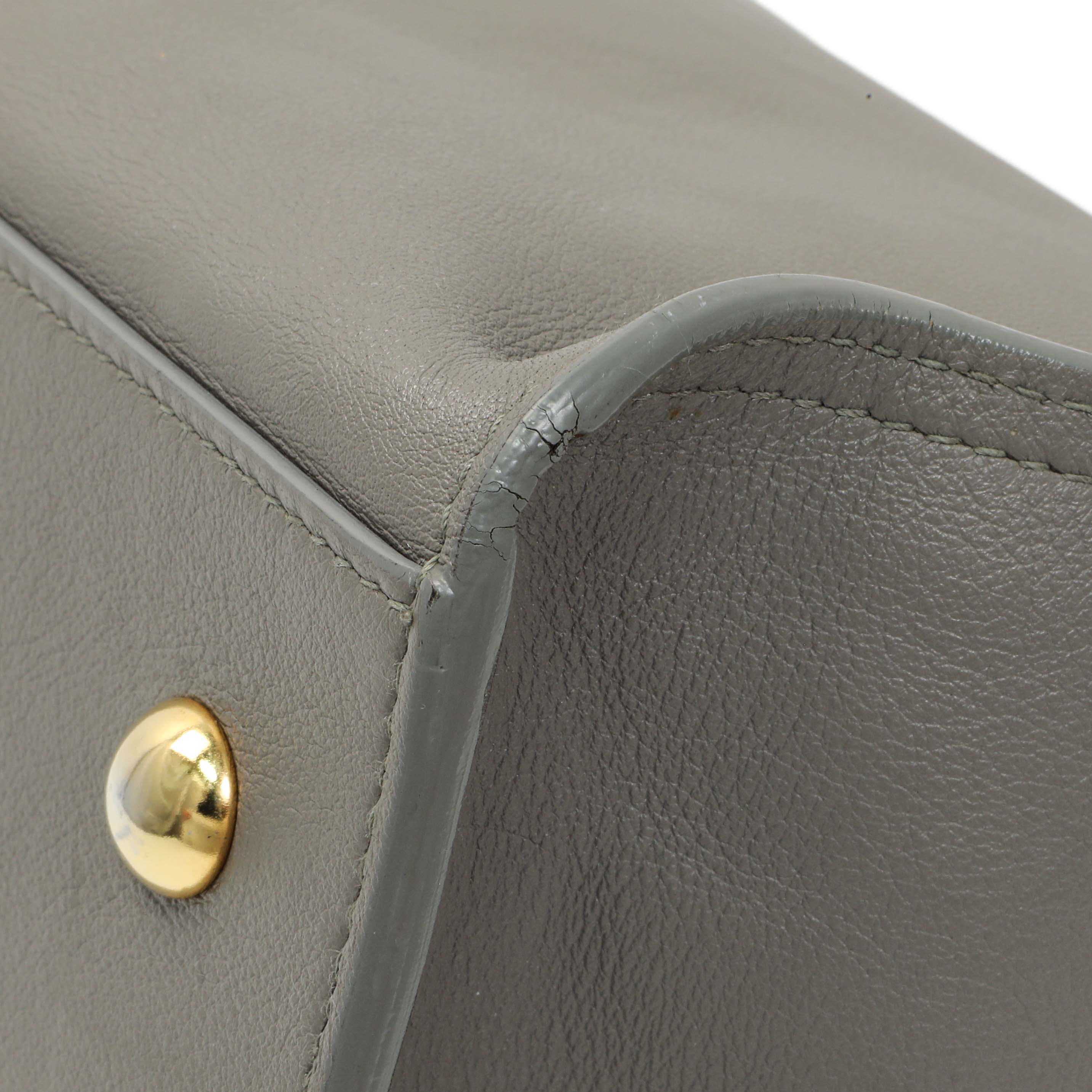 Saint Laurent Grey Calfskin Small Classic Y Cabas - Image 5