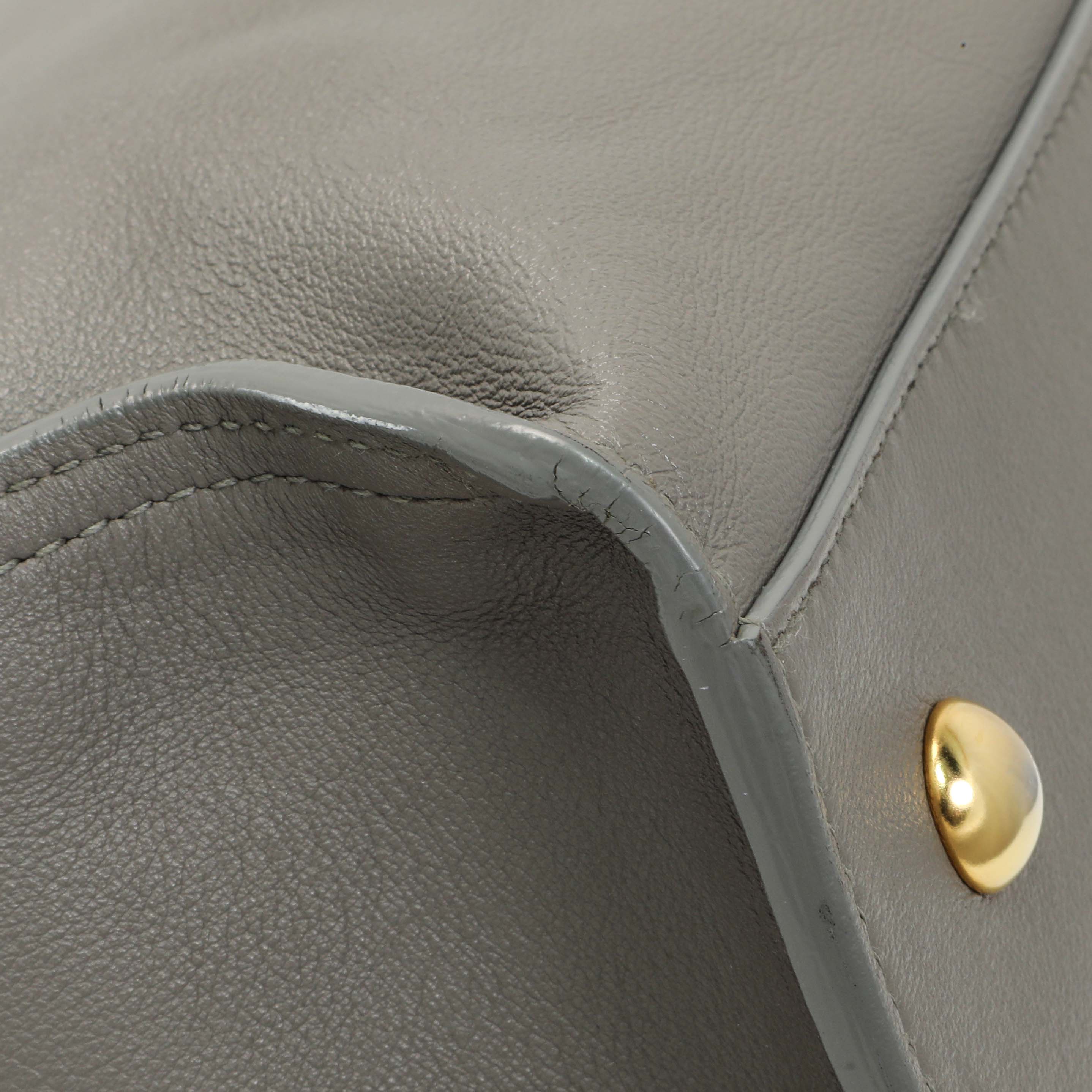 Saint Laurent Grey Calfskin Small Classic Y Cabas - Image 6