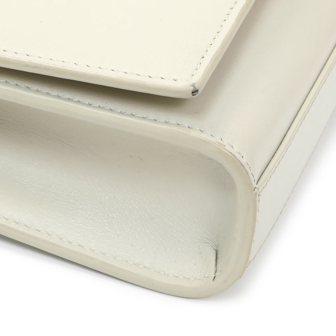 Saint Laurent Ivory Calfskin Kate Belt Bag - Image 4