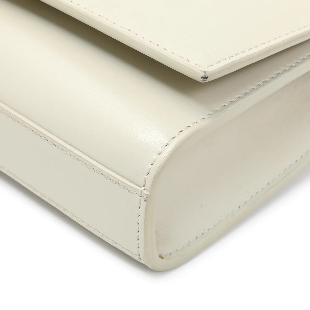 Saint Laurent Ivory Calfskin Kate Belt Bag - Image 5