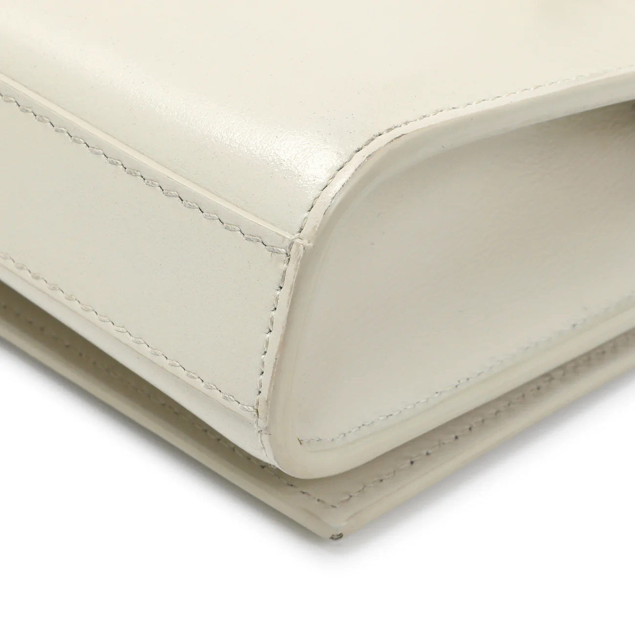 Saint Laurent Ivory Calfskin Kate Belt Bag - Image 7