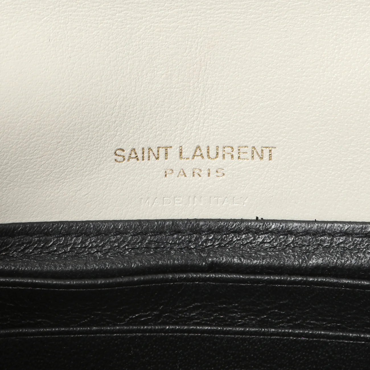Saint Laurent Ivory Calfskin Kate Belt Bag - Image 9