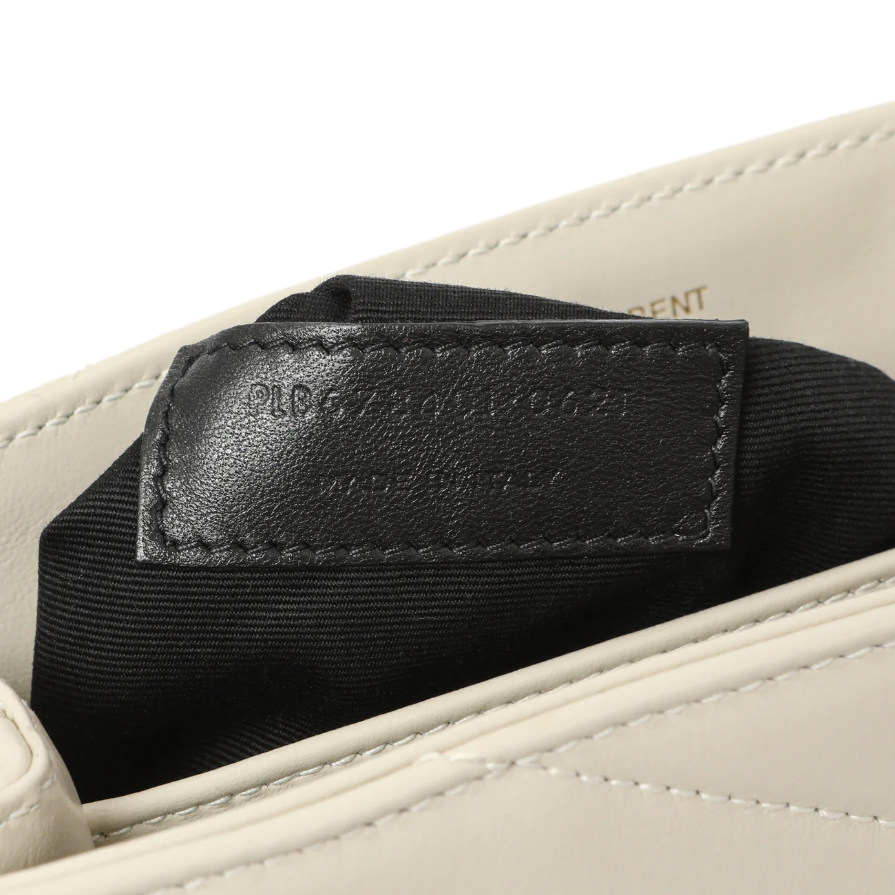 Saint Laurent Ivory Calfskin Monogram Toy Loulou Crossbody - Image 10