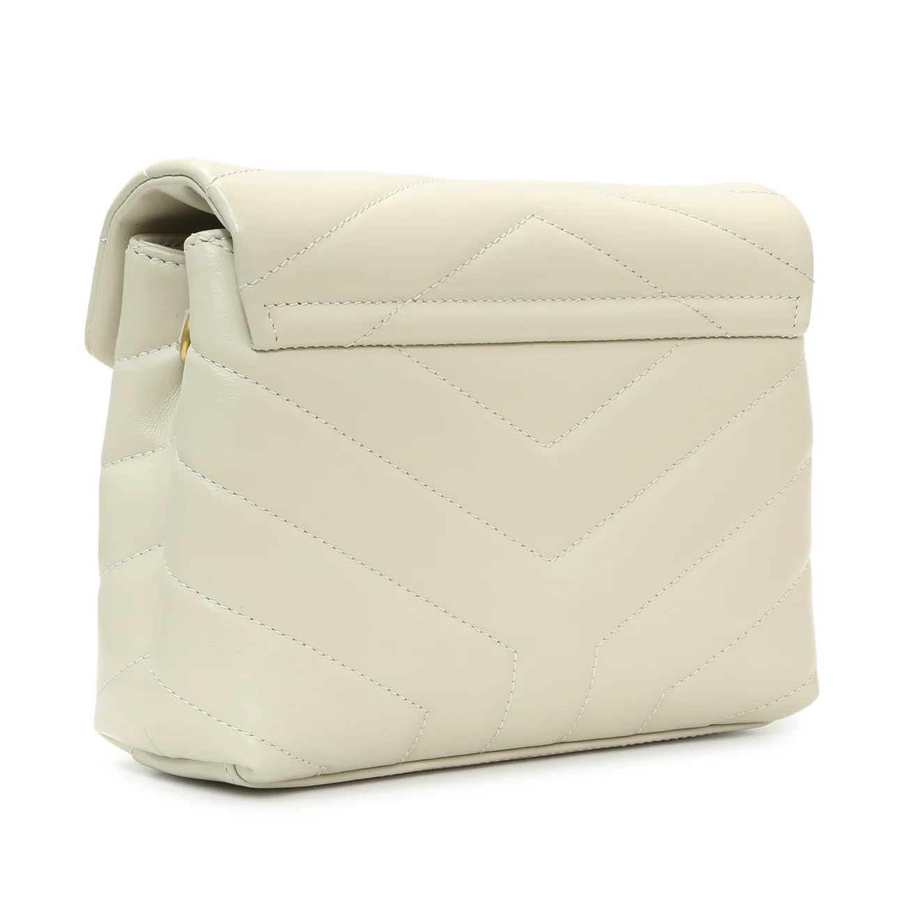 Saint Laurent Ivory Calfskin Monogram Toy Loulou Crossbody - Image 2