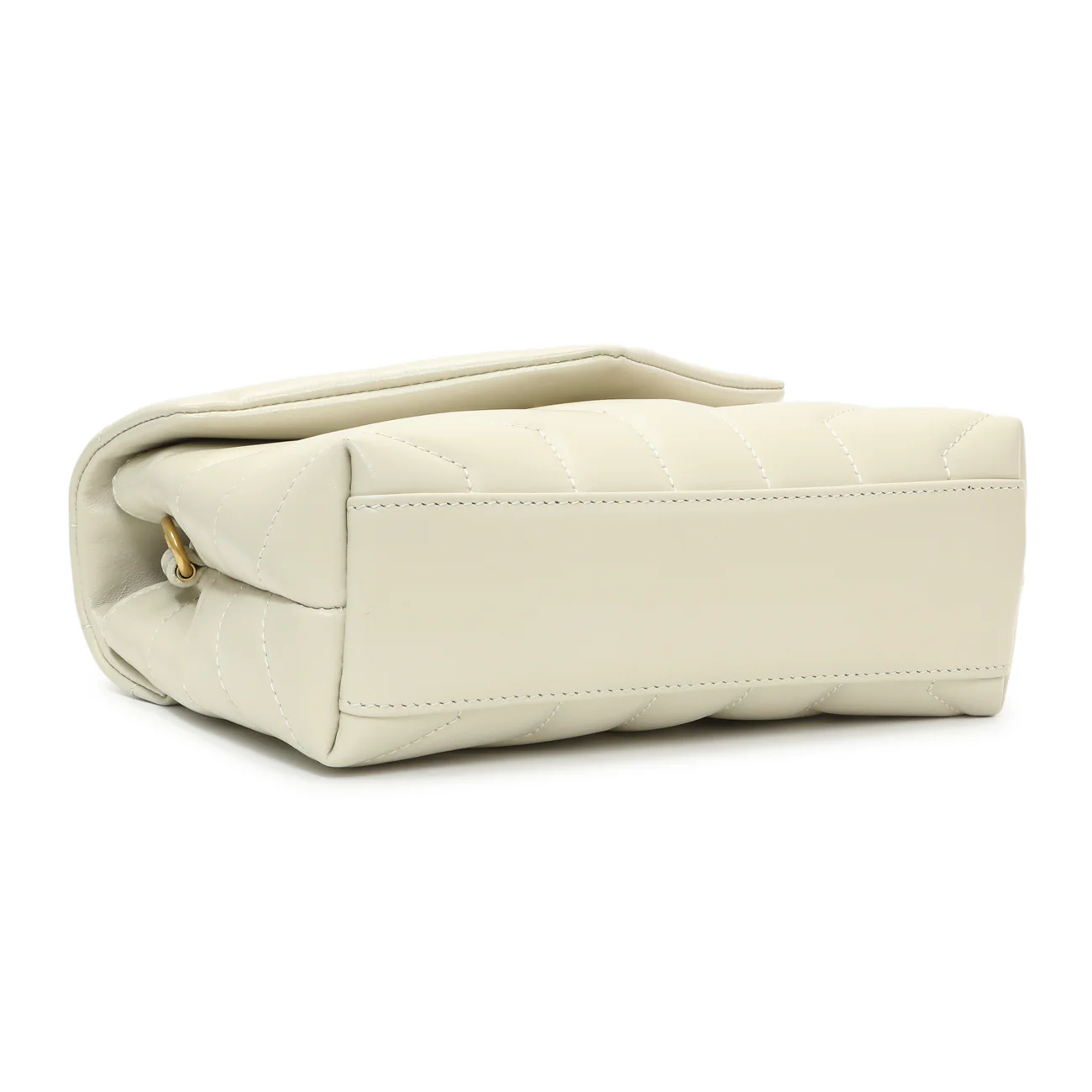 Saint Laurent Ivory Calfskin Monogram Toy Loulou Crossbody - Image 3