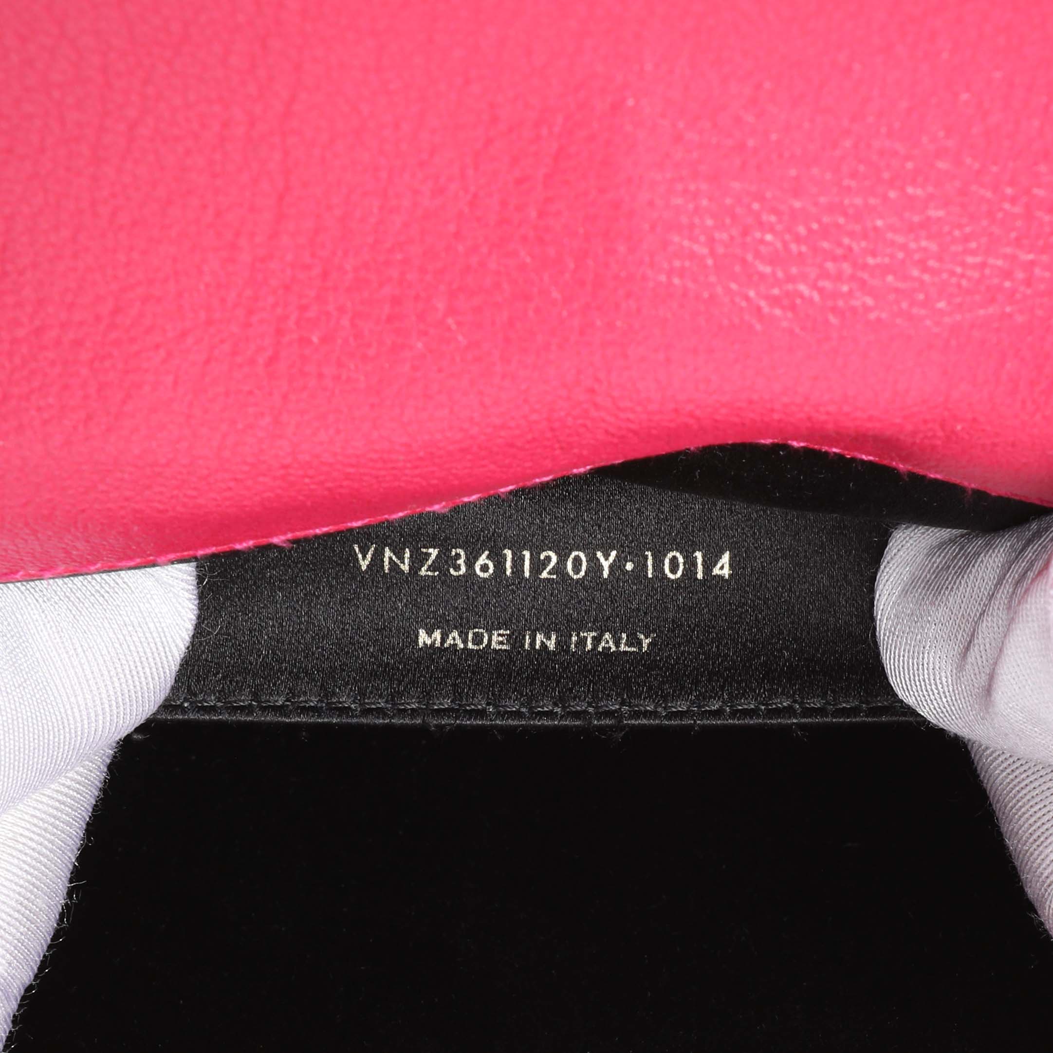 Saint Laurent Lipstick Fuchsia Calfskin Monogram Large Belle De Jour Clutch - Image 10