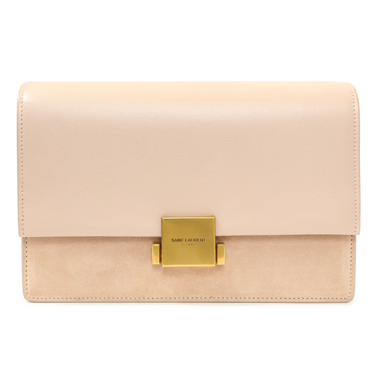 Saint Laurent Marble Pink Smooth Calfskin Suede Medium Bellechasse Bag - Image 2