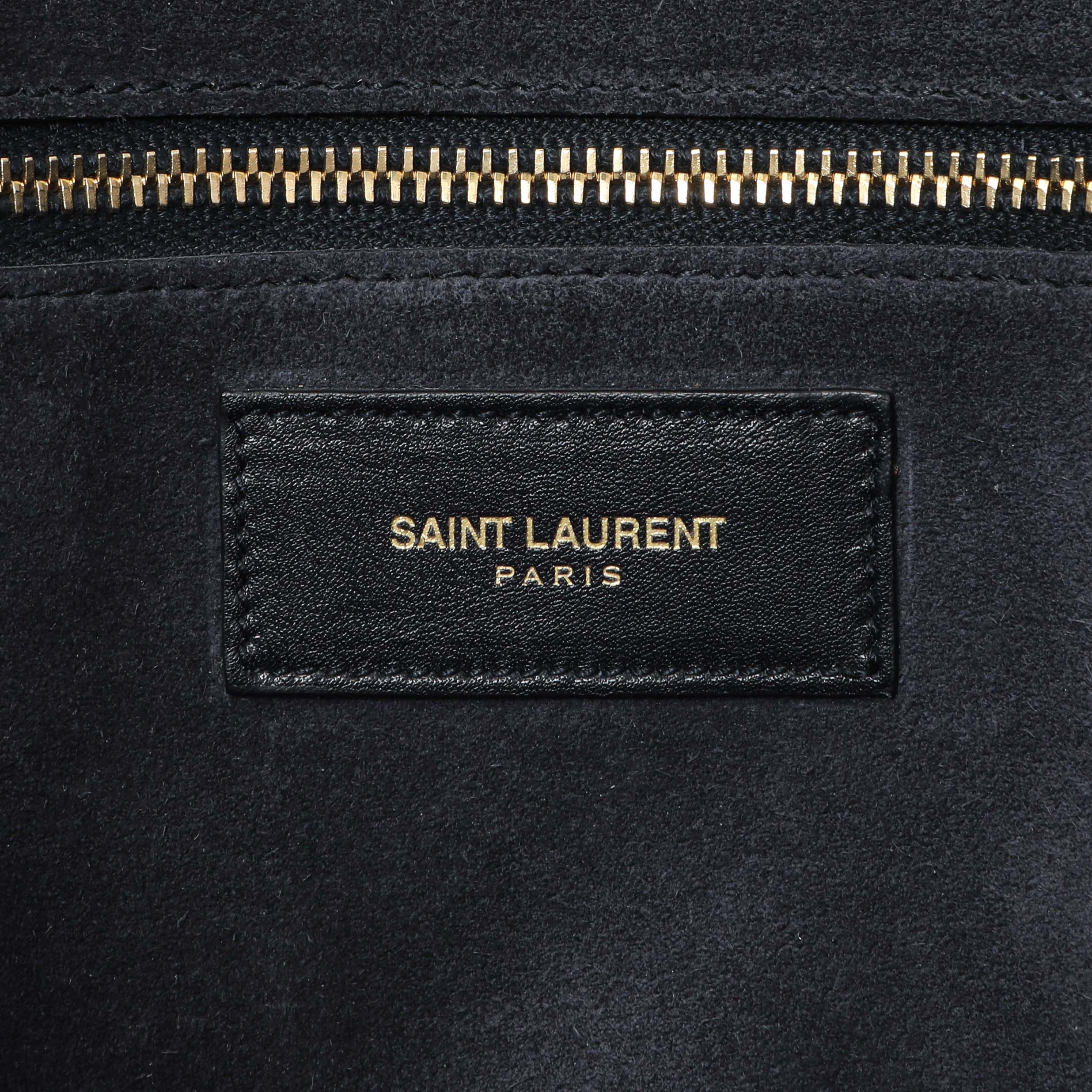 Saint Laurent Navy Calfskin Large Sac De Jour - Image 10