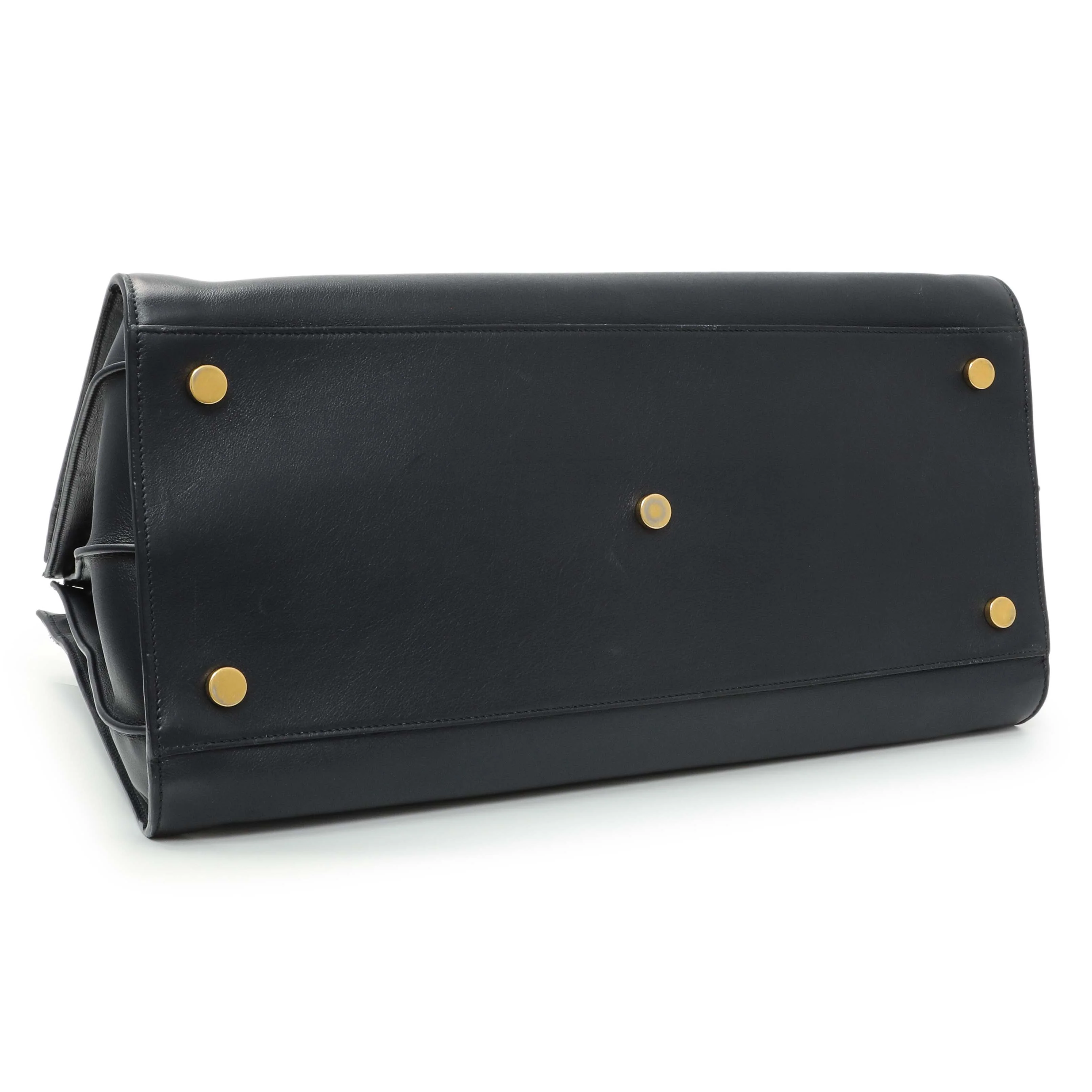 Saint Laurent Navy Calfskin Large Sac De Jour - Image 3