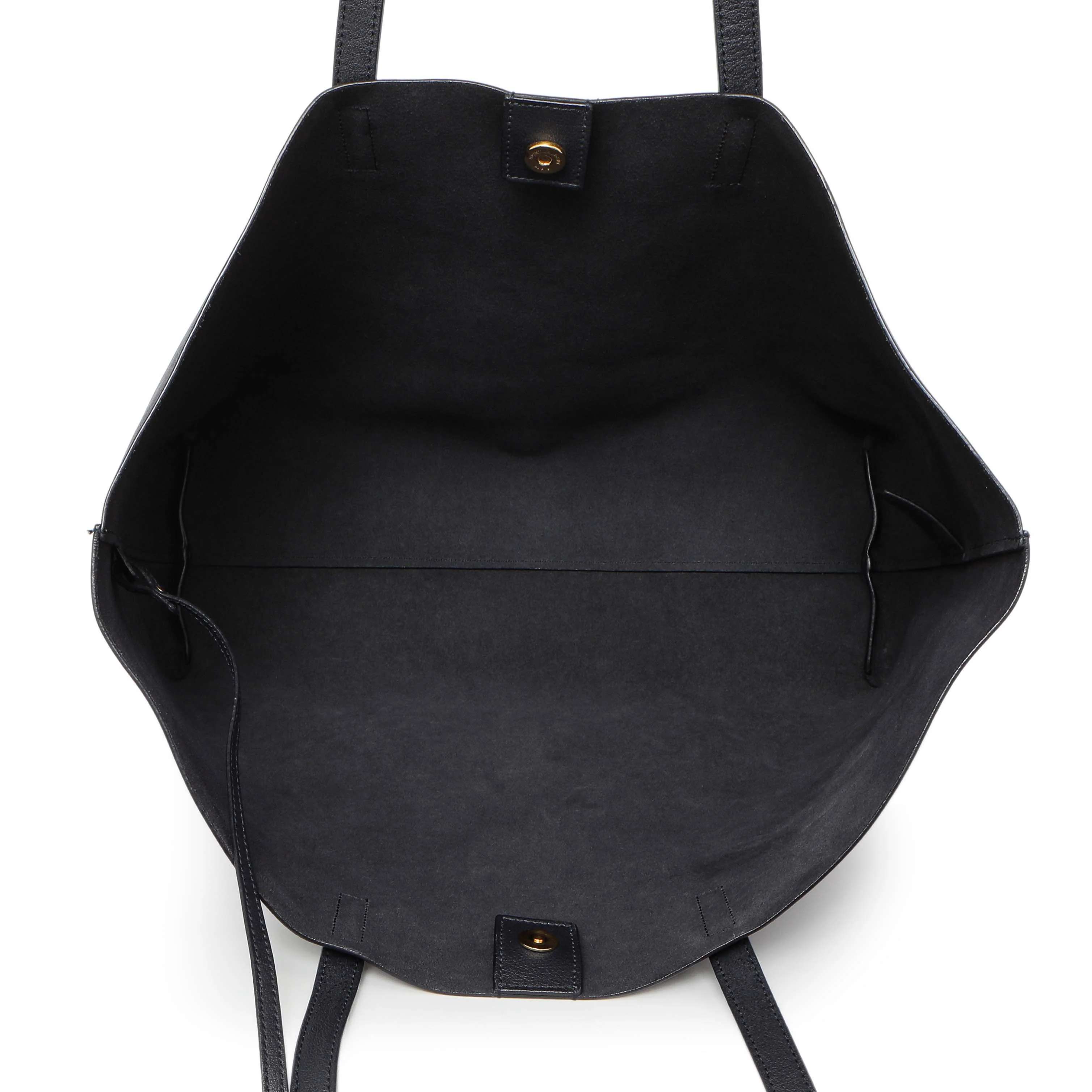 Saint Laurent Navy Calfskin Large Shopping Tote - Image 8