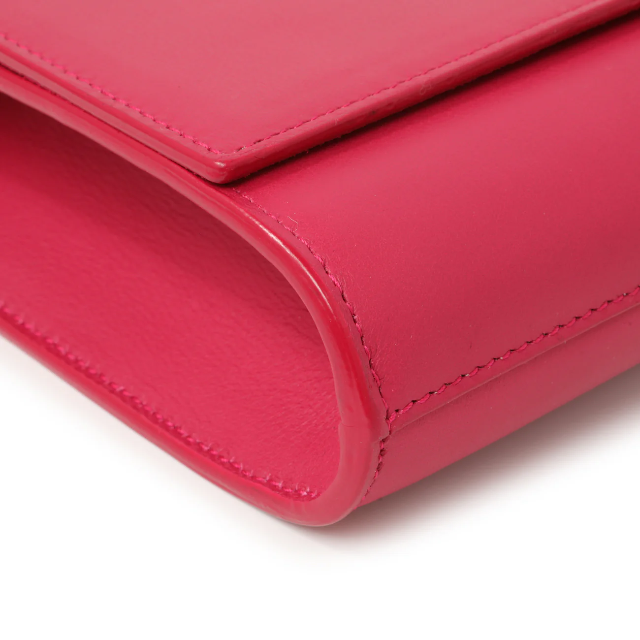 Saint Laurent Pink Calfskin Y Ligne Clutch - Image 4