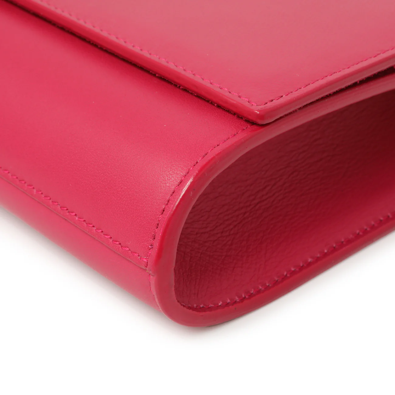 Saint Laurent Pink Calfskin Y Ligne Clutch - Image 5