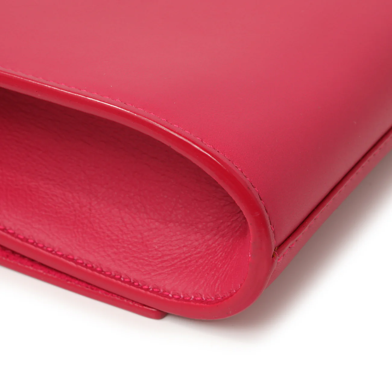 Saint Laurent Pink Calfskin Y Ligne Clutch - Image 6