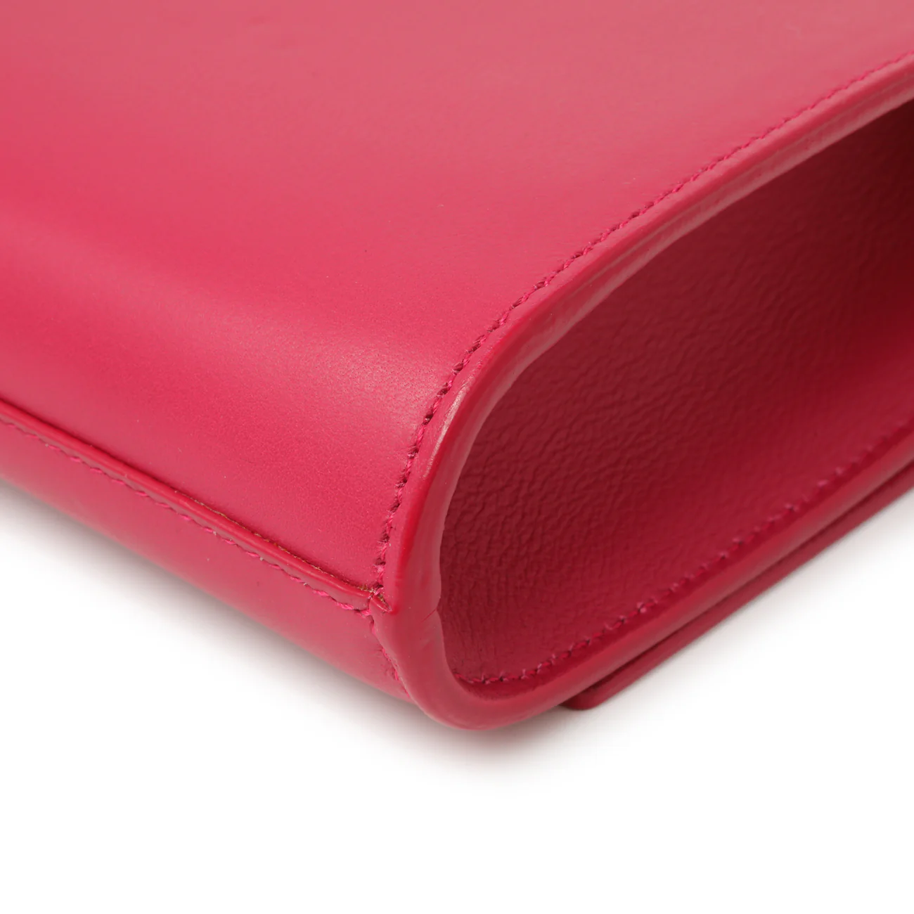 Saint Laurent Pink Calfskin Y Ligne Clutch - Image 7